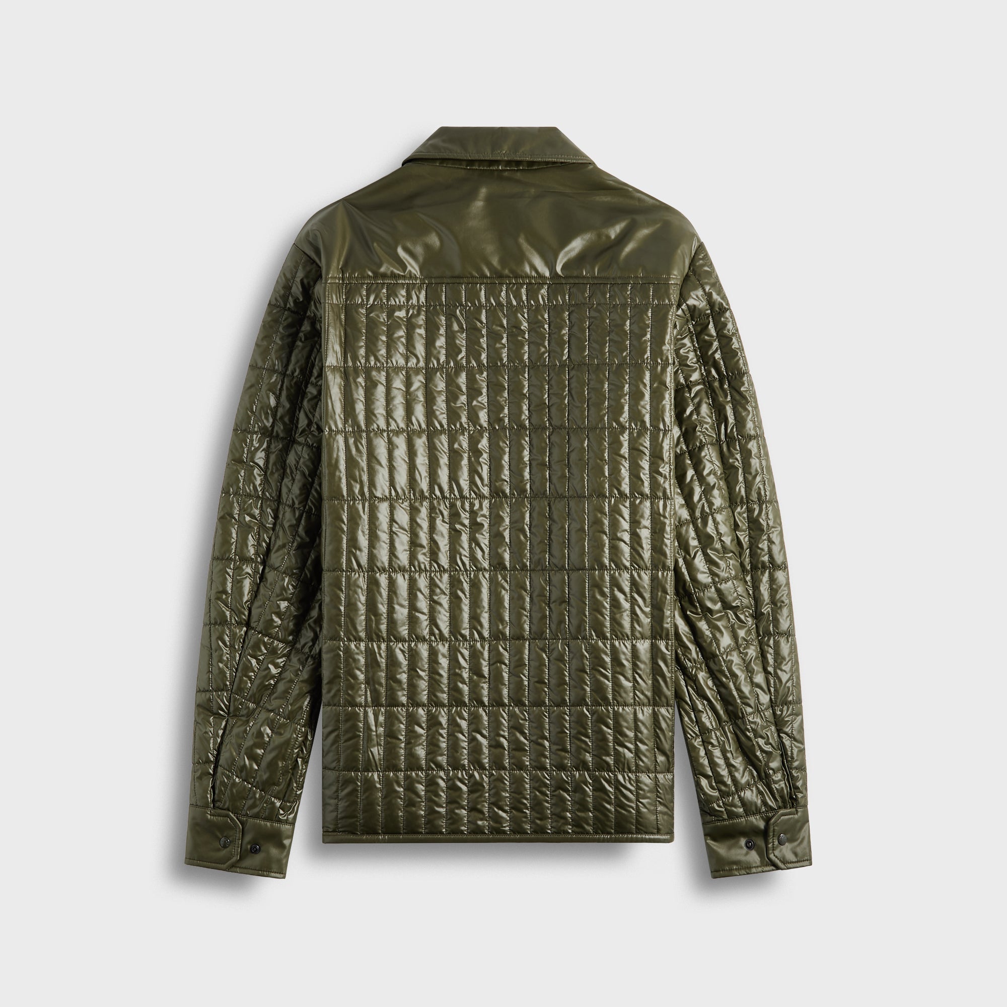 Оригінальна Madiere Shirt Jacket Olive Green Moncler – вид ззаду