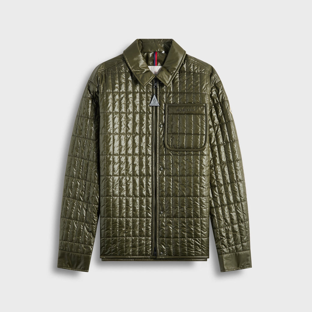 Оригінальна Madiere Shirt Jacket Olive Green Moncler – боковий вид