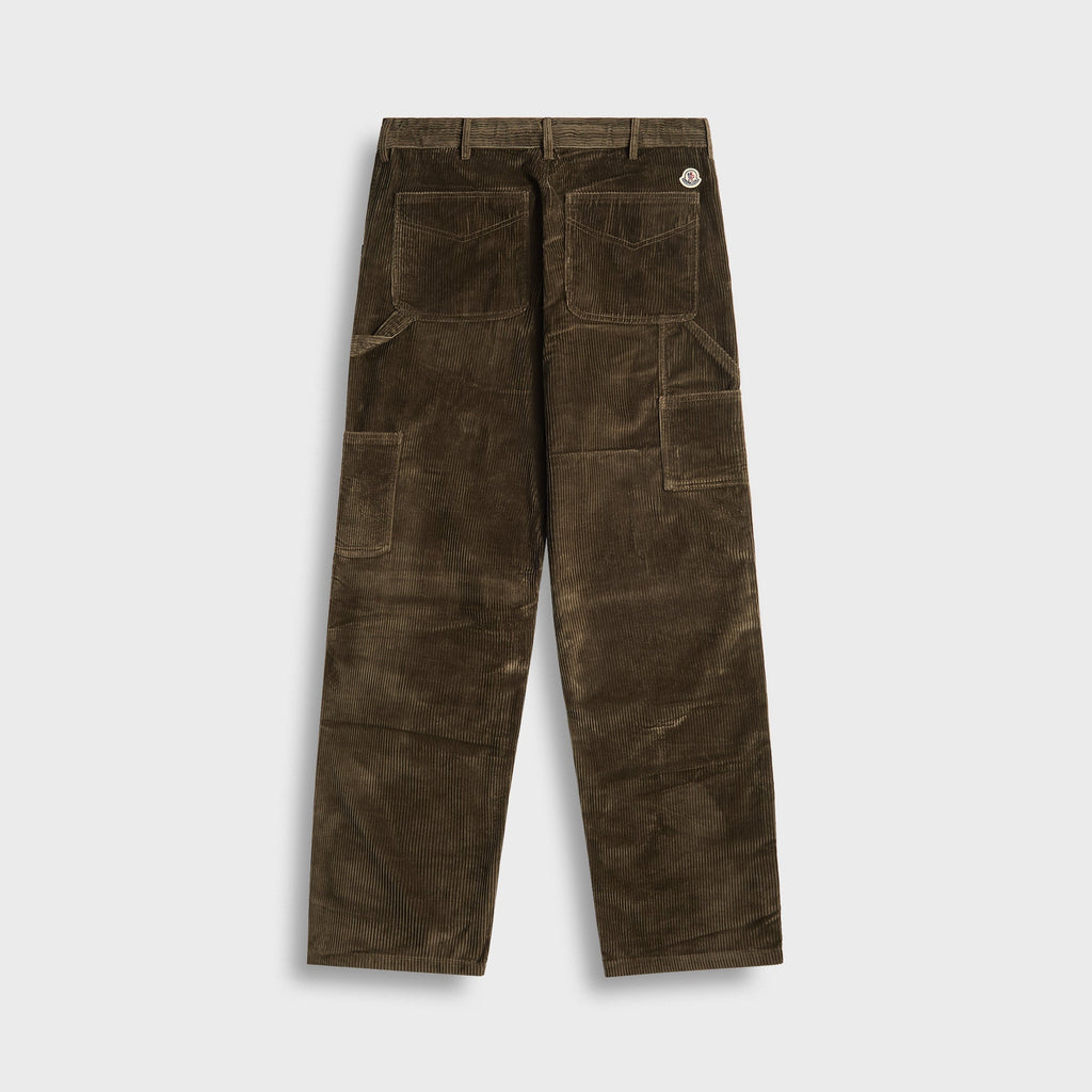 Corduroy Jogging Trousers Dark Green Moncler оригінал – Купити в Україні – вид ззаду