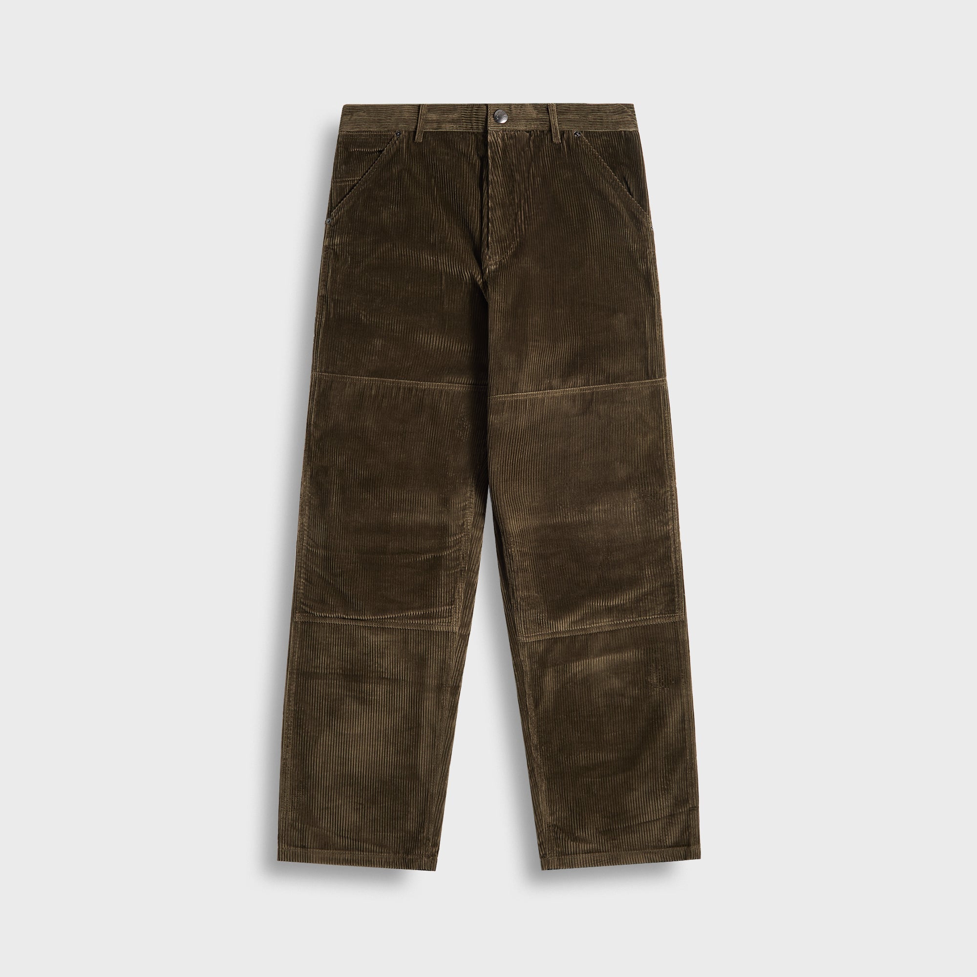 Corduroy Jogging Trousers Dark Green Moncler оригінал – Купити в Україні – боковий вид - MONCLER