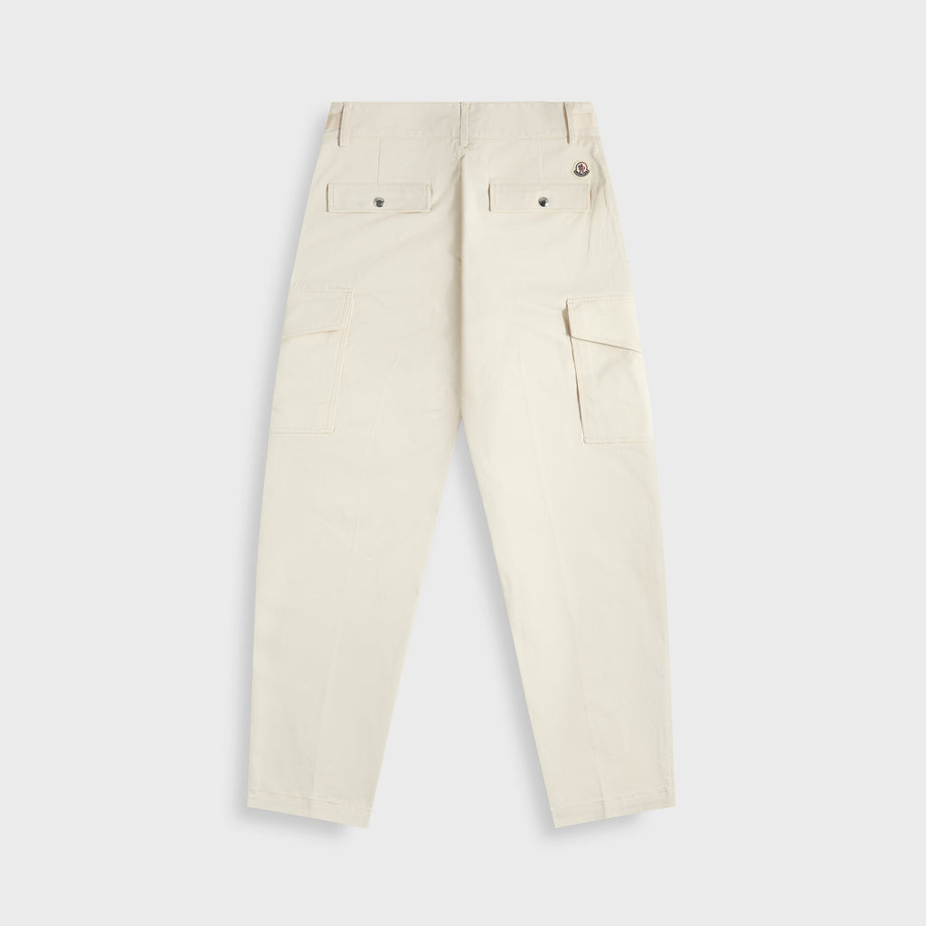 Trousers White Moncler – Гарантія оригінальності – вид ззаду