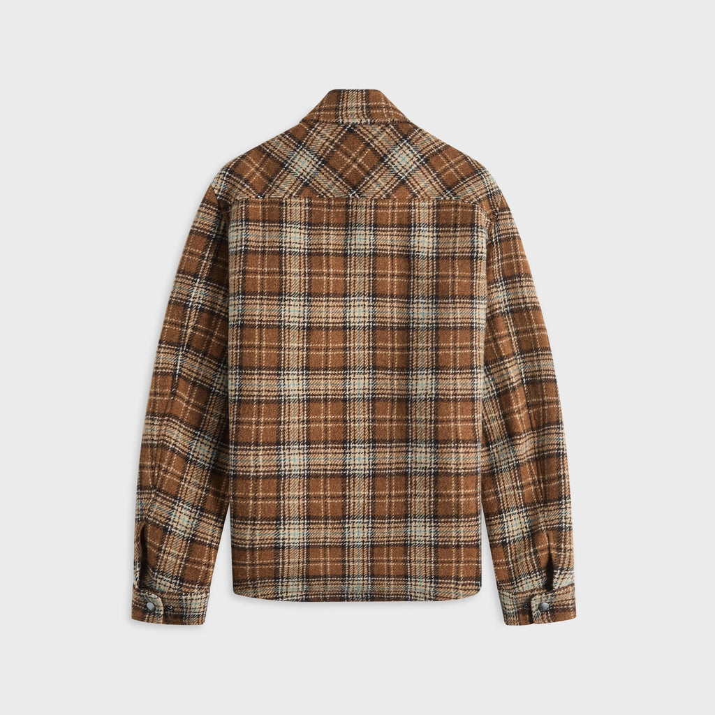 Оригінальна Plaid Shirt Brown Moncler – вид ззаду