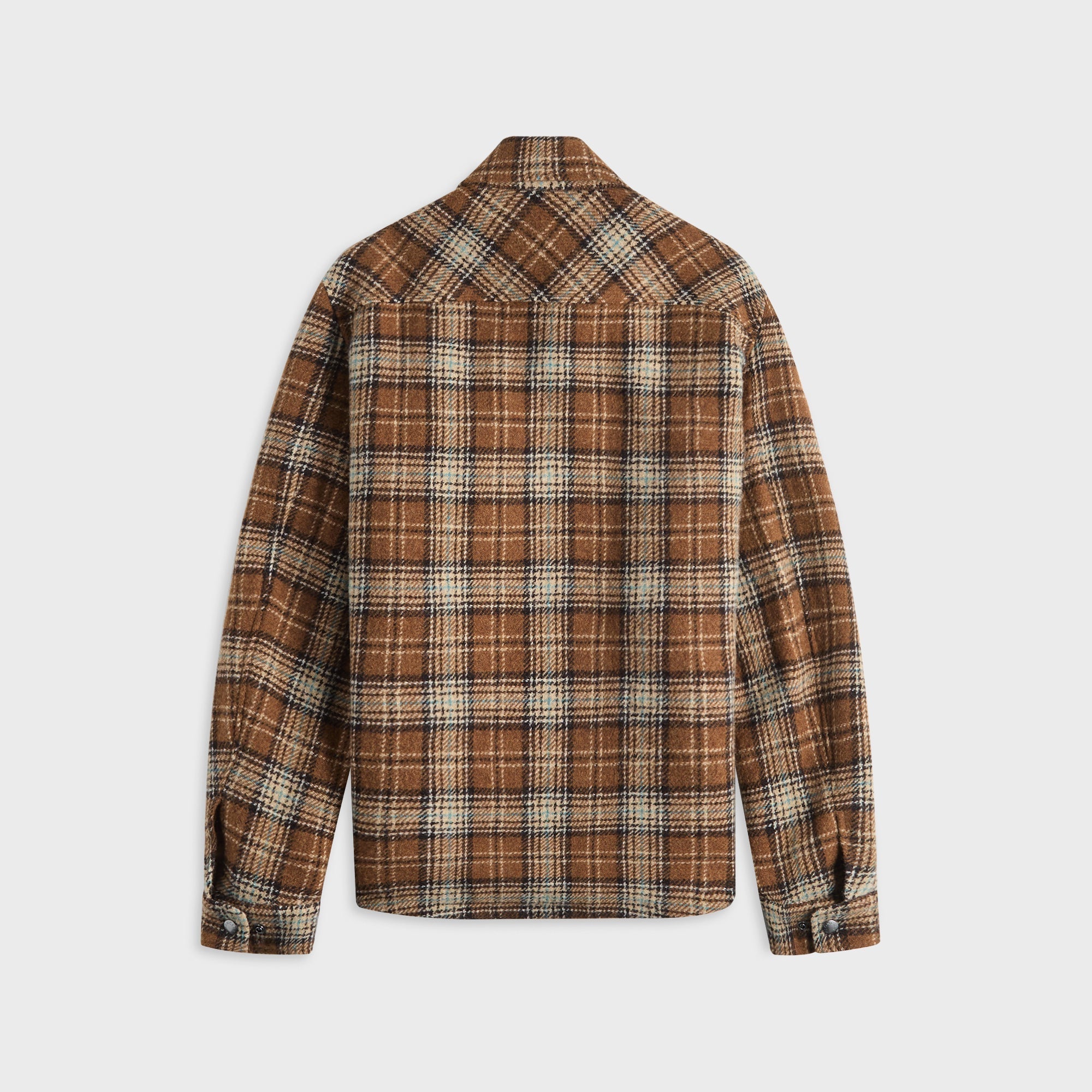 Оригінальна Plaid Shirt Brown Moncler – вид ззаду