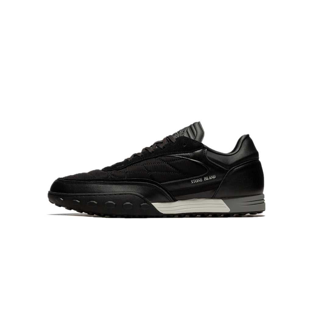 Mens Football Black Shoes Stone island – Гарантія оригінальності – боковий вид