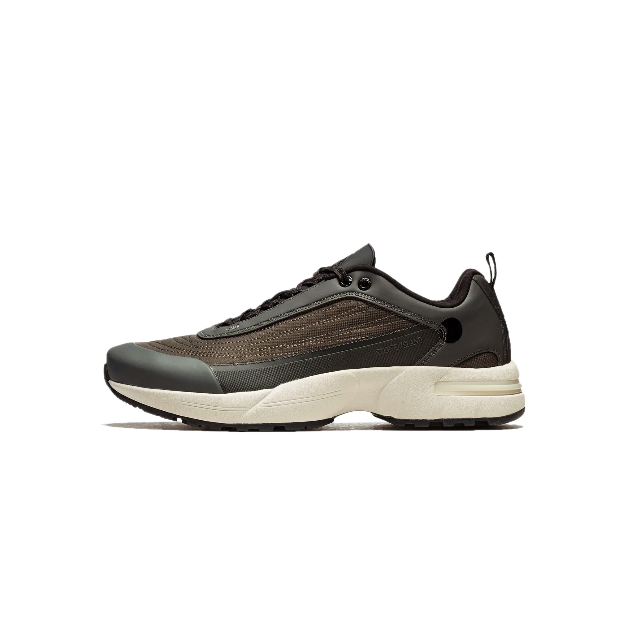 Оригінальна Mens Grime Black Shoes Stone island – боковий вид - STONE ISLAND