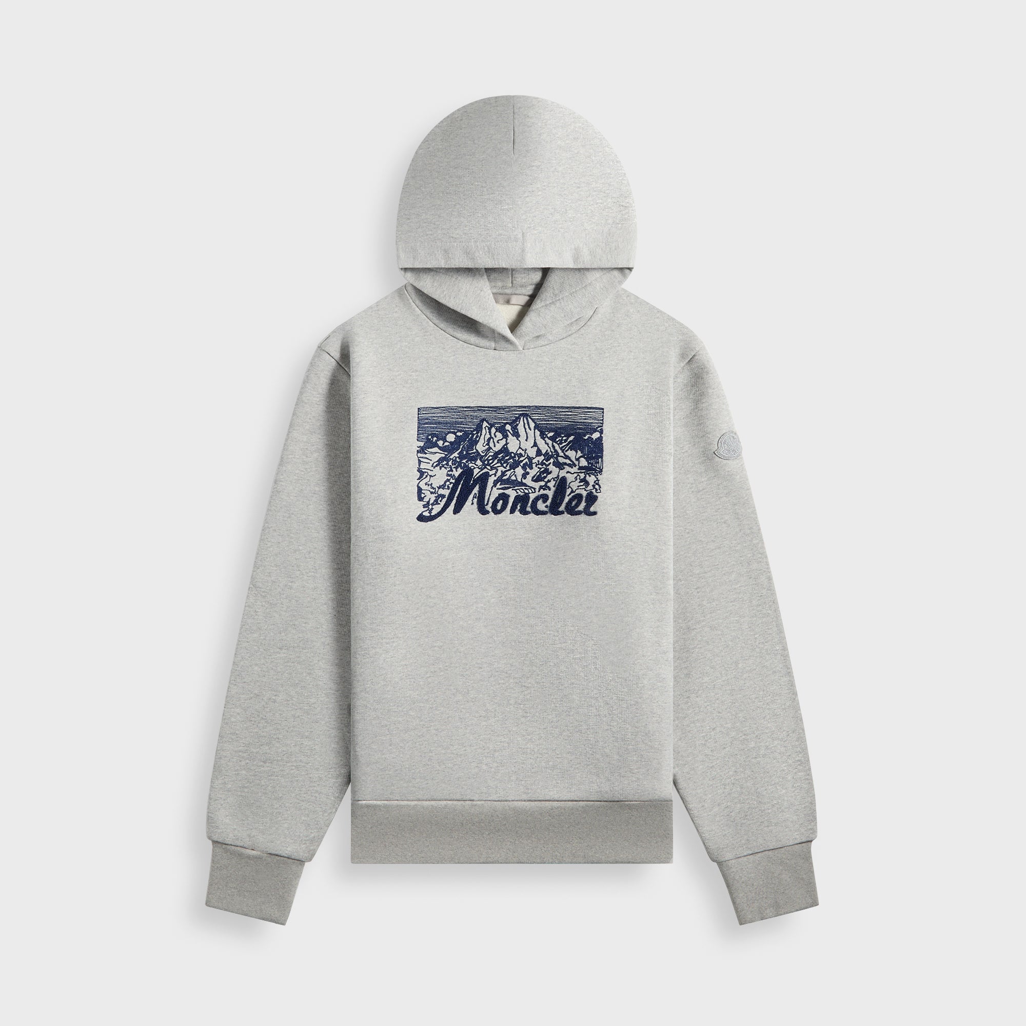 Оригінальна Hoodie Sweater Grey Moncler – боковий вид - MONCLER