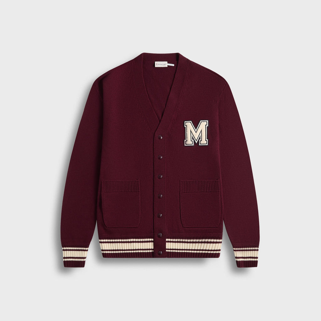 Оригінальна Varsity Cardigan Red Moncler – боковий вид