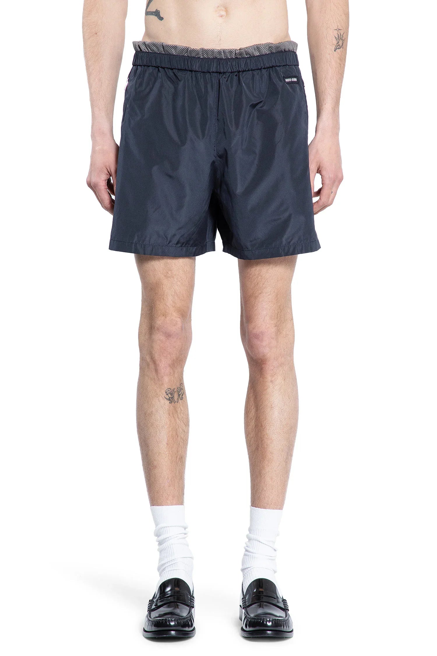 Technical Silk Shorts Miu miu оригінал – Купити в Україні – вид ззаду