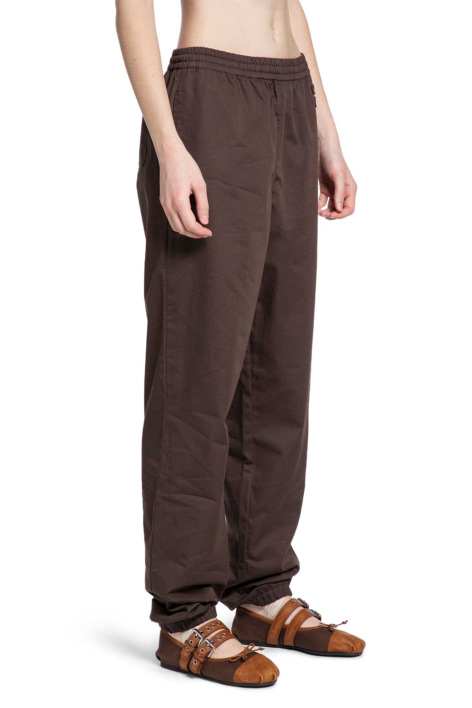 Оригінальна Cotton Twill Trousers Miu miu – детальний вид