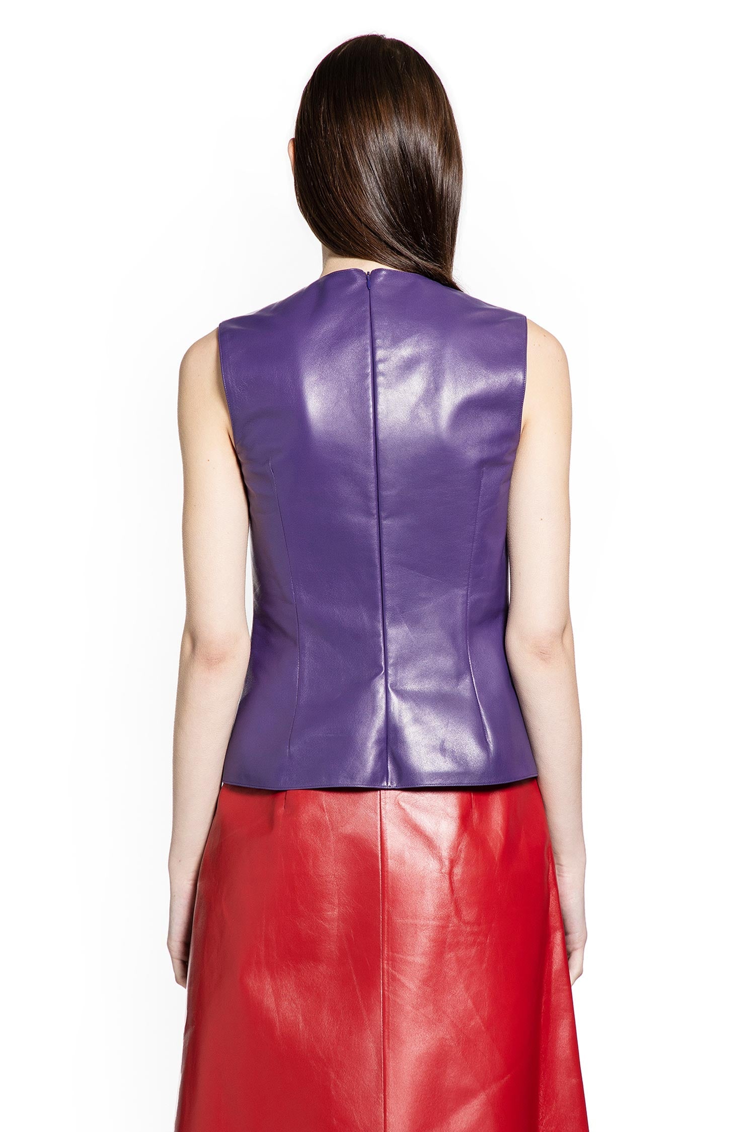 Оригінальна Nappa Leather Top With Buckle Miu miu – збільшений вид