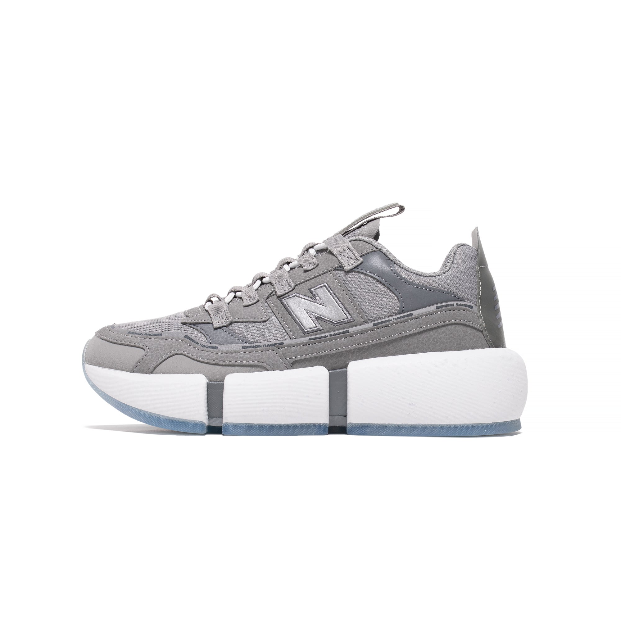 Оригінальна Mens Vision Racer Shoes Team Away Grey New balance – боковий вид