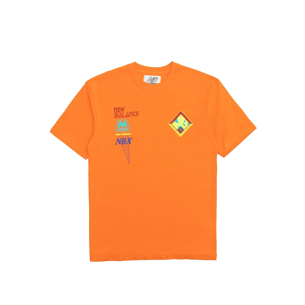 X Salehe Mens Yurt Tee Varsity Orange New balance – Гарантія оригінальності – боковий вид