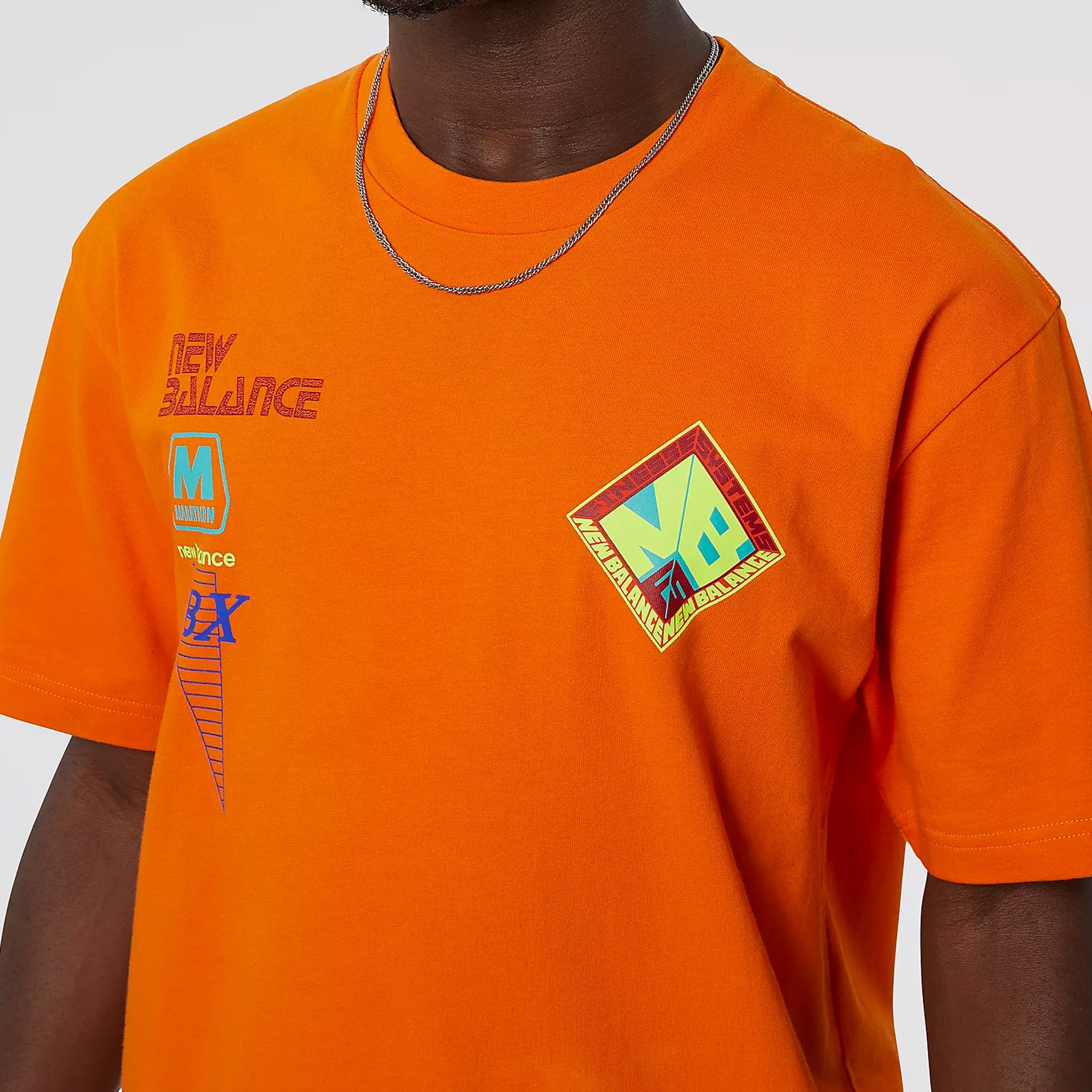 X Salehe Mens Yurt Tee Varsity Orange New balance – Гарантія оригінальності – збільшений вид