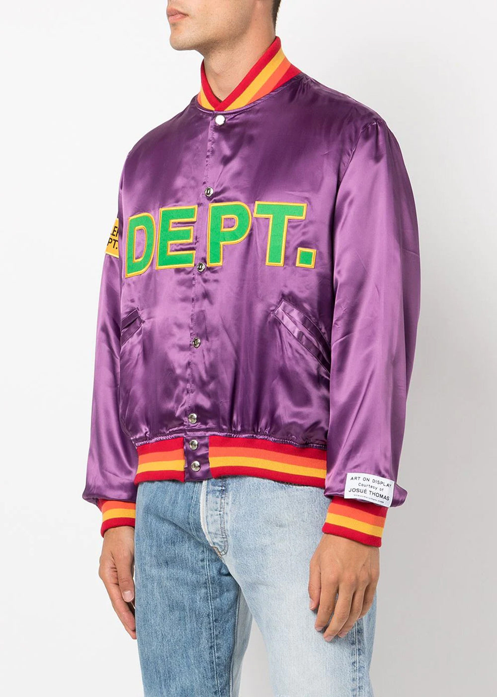 Purple Mvp Satin Jacket Gallery department – Гарантія оригінальності – вид ззаду