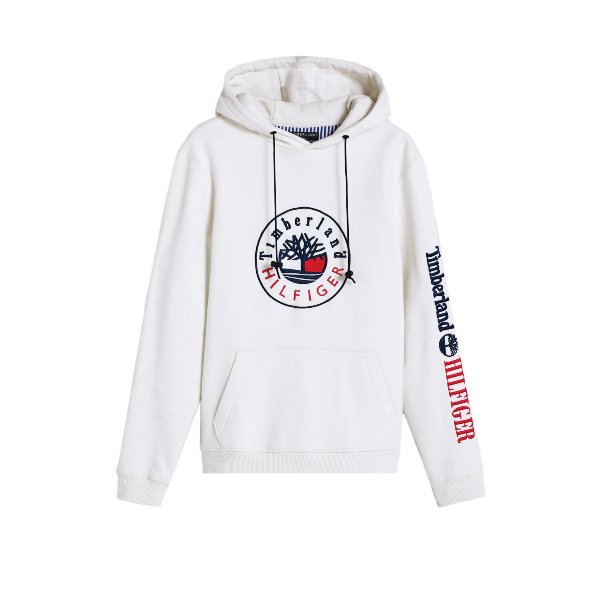 Tommy Hilfiger X Timberland Mens Ri Logo Hoodie Ivory Timberland – Гарантія оригінальності – боковий вид