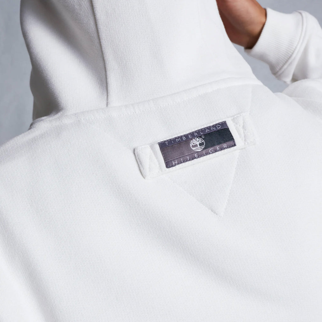Tommy Hilfiger X Timberland Mens Ri Logo Hoodie Ivory Timberland – Гарантія оригінальності – вид ззаду
