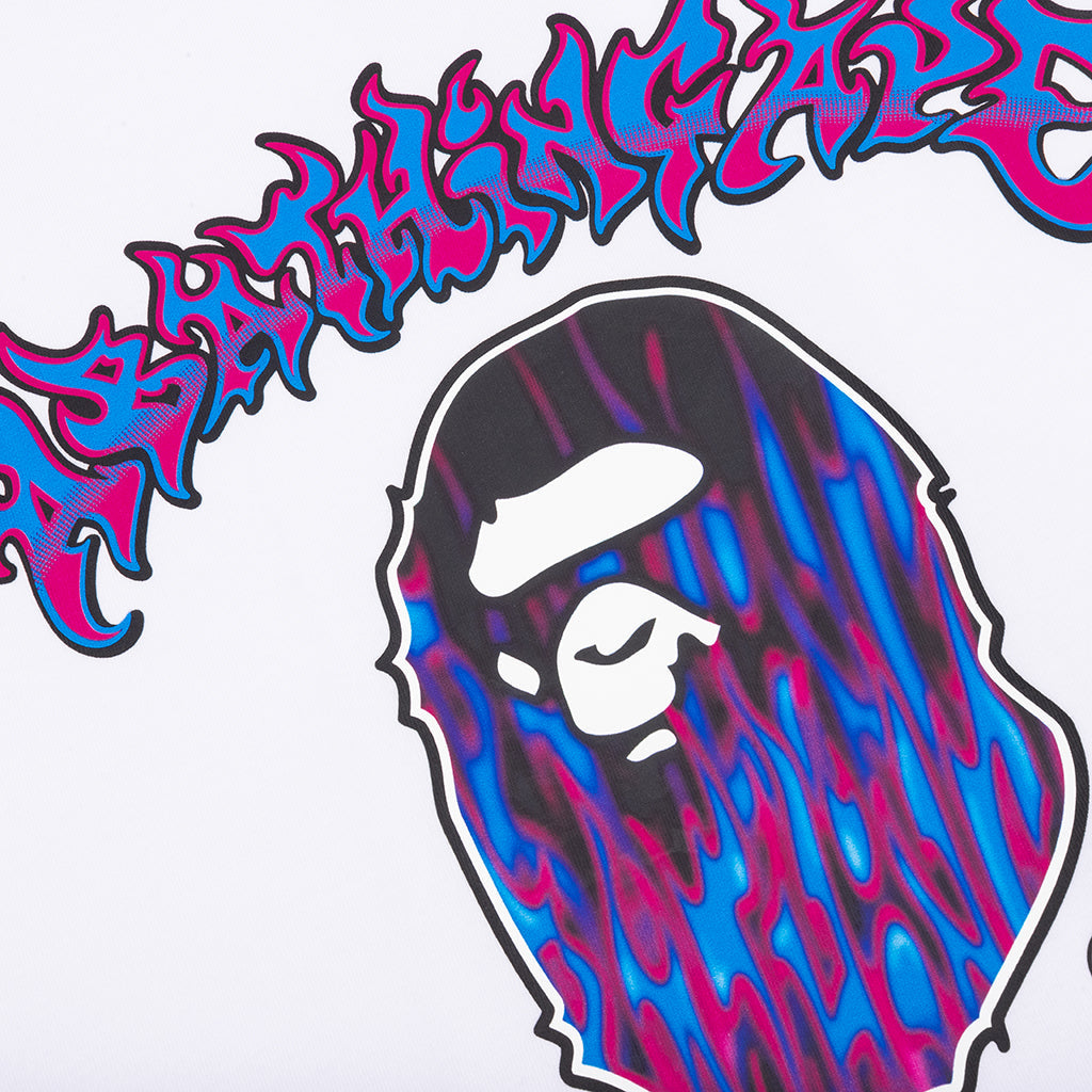 Оригінальна Mad Flame Ape Head Tee A bathing ape – детальний вид