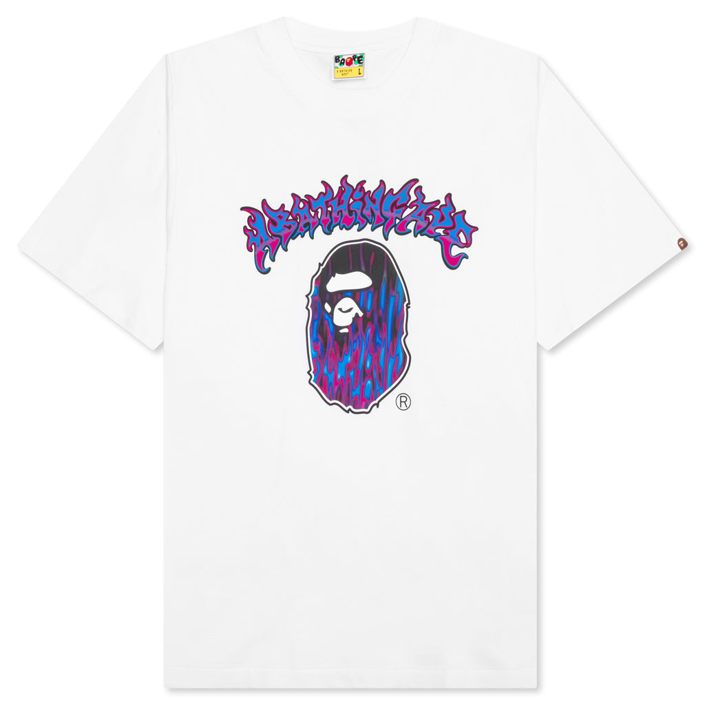 Оригінальна Mad Flame Ape Head Tee A bathing ape – боковий вид