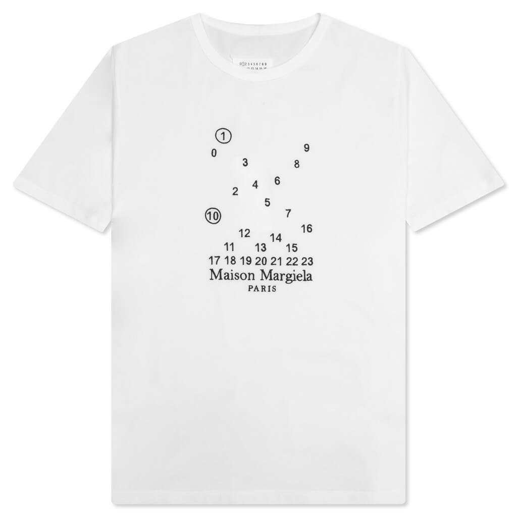 Numeric Logo Mako Cotton T-Shirt Maison margiela оригінал – Купити в Україні – боковий вид