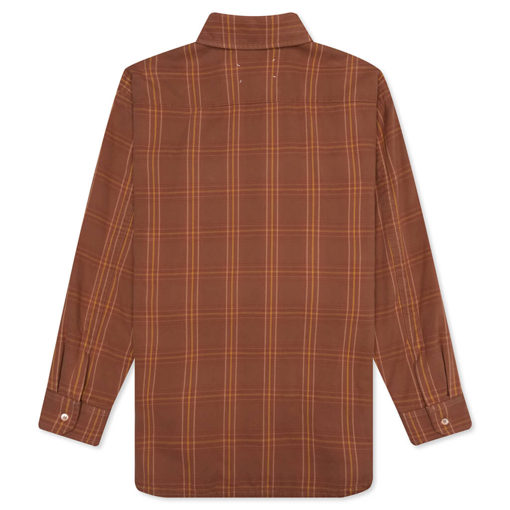 Check Oversized Shirt Maison margiela оригінал – Купити в Україні – вид ззаду