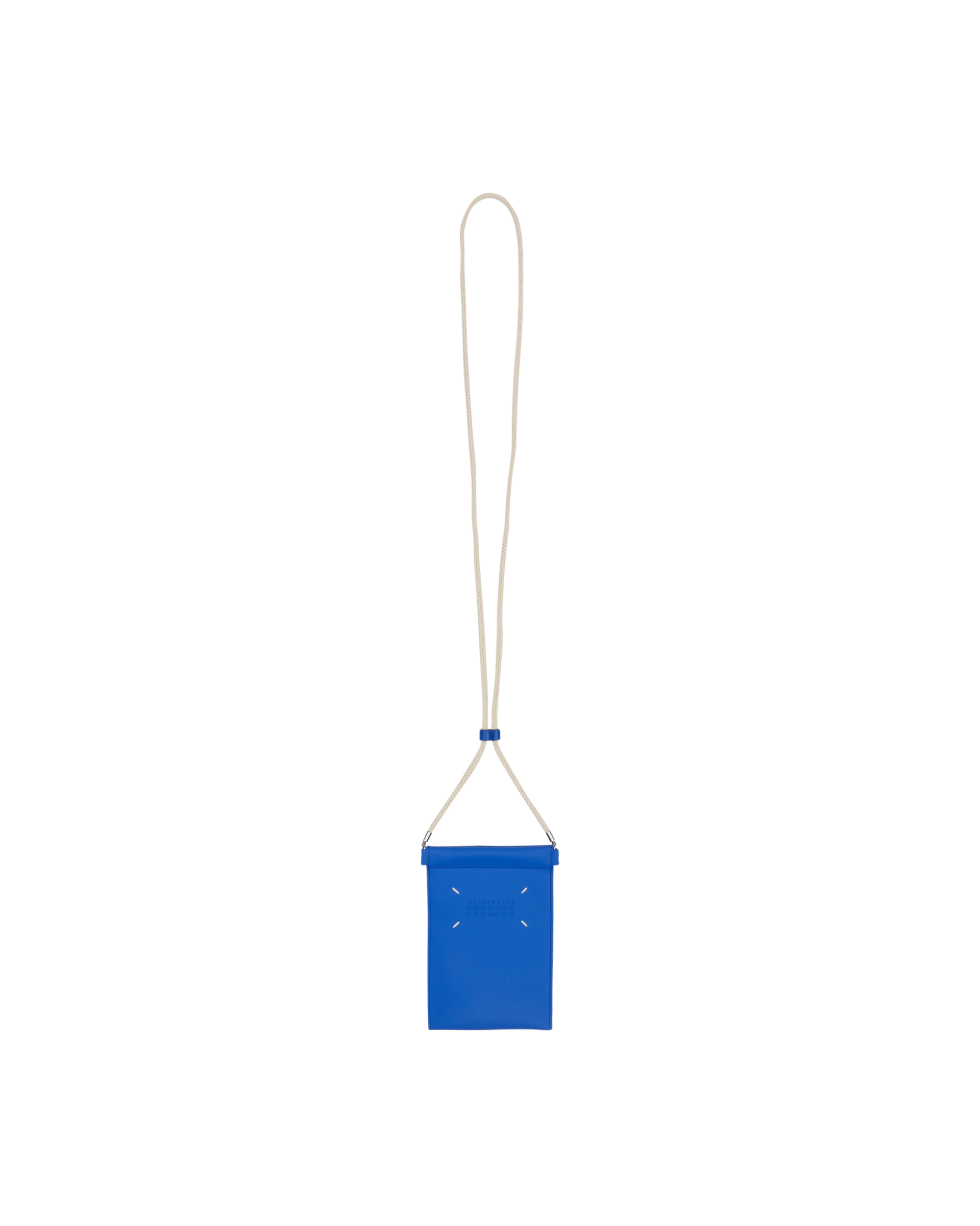 Оригінальна Rubber Leather Phone Case Blue Maison margiela – вид ззаду