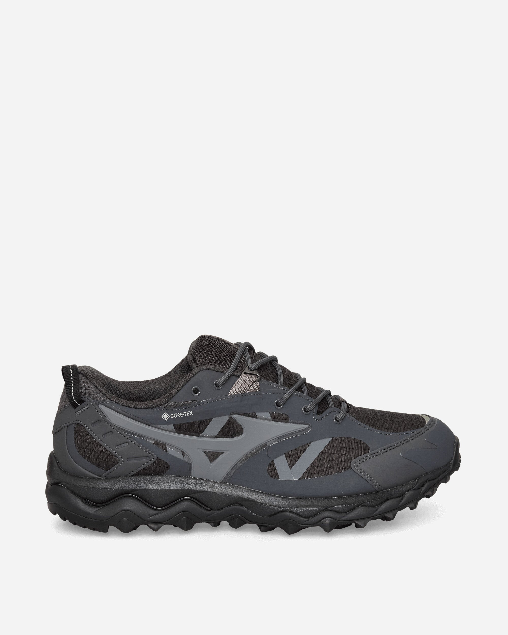 Оригінальна Wave Mujin Tl Gore-Tex Sneakers Black Sand Mizuno – боковий вид
