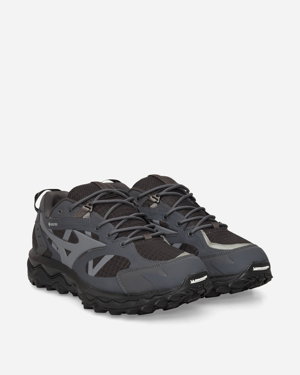 Оригінальна Wave Mujin Tl Gore-Tex Sneakers Black Sand Mizuno – вид ззаду