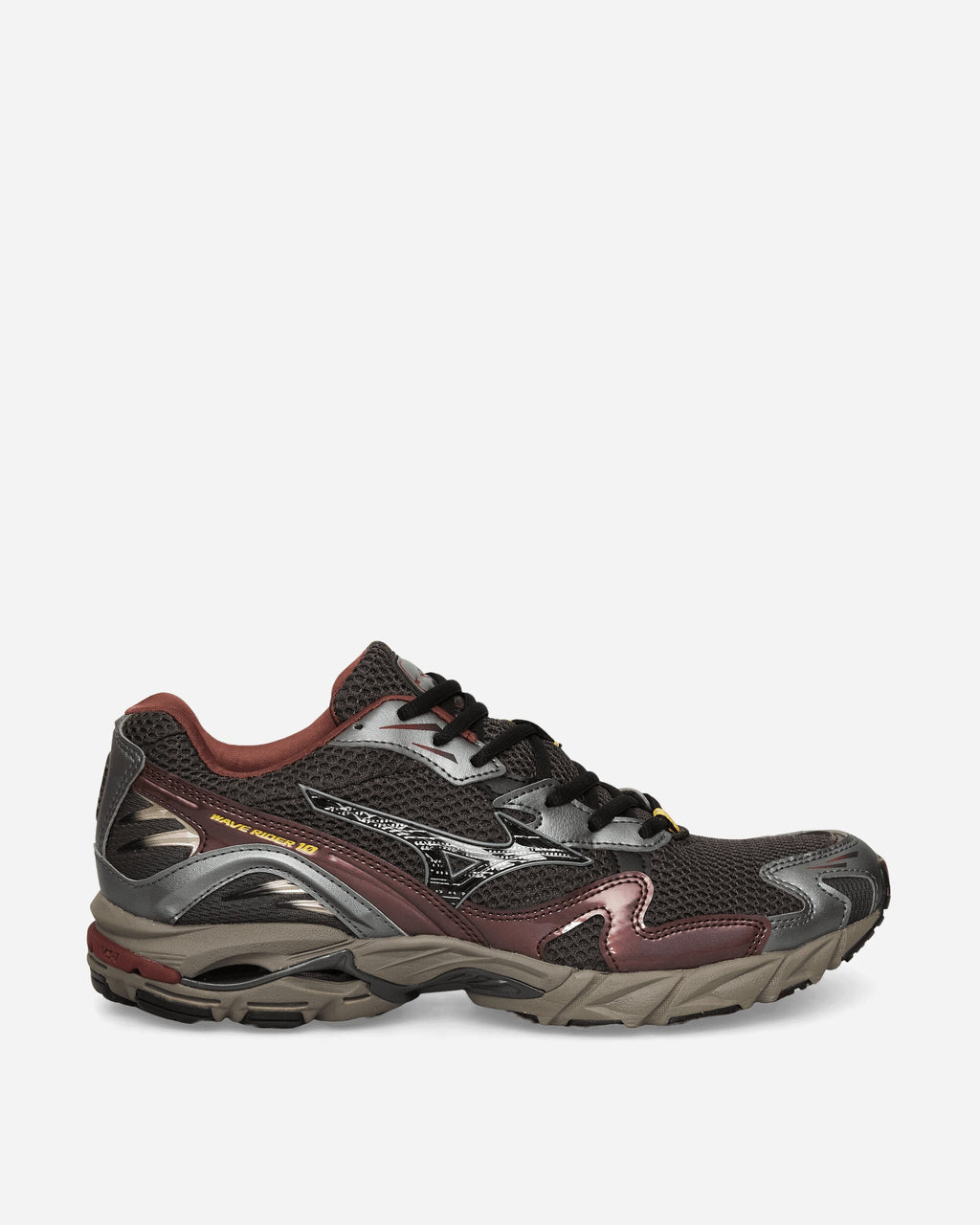 Оригінальна Wave Rider 10 Sneakers Black Sand Mizuno – боковий вид