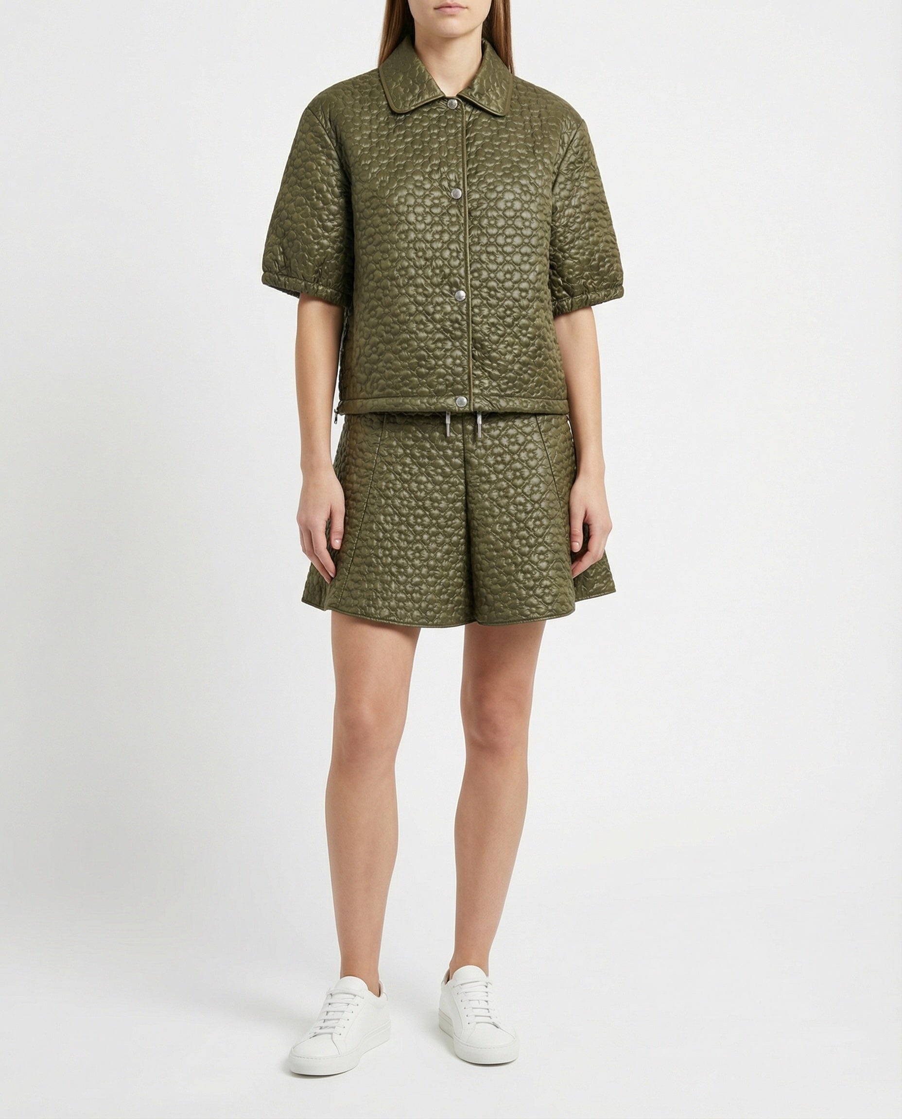 Floral Quilted Padded Mini Skirt Moncler – Гарантія оригінальності – вид ззаду