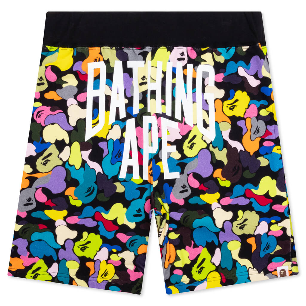 Multi Camo Nyc Logo Sweat Shorts A bathing ape – Гарантія оригінальності – боковий вид