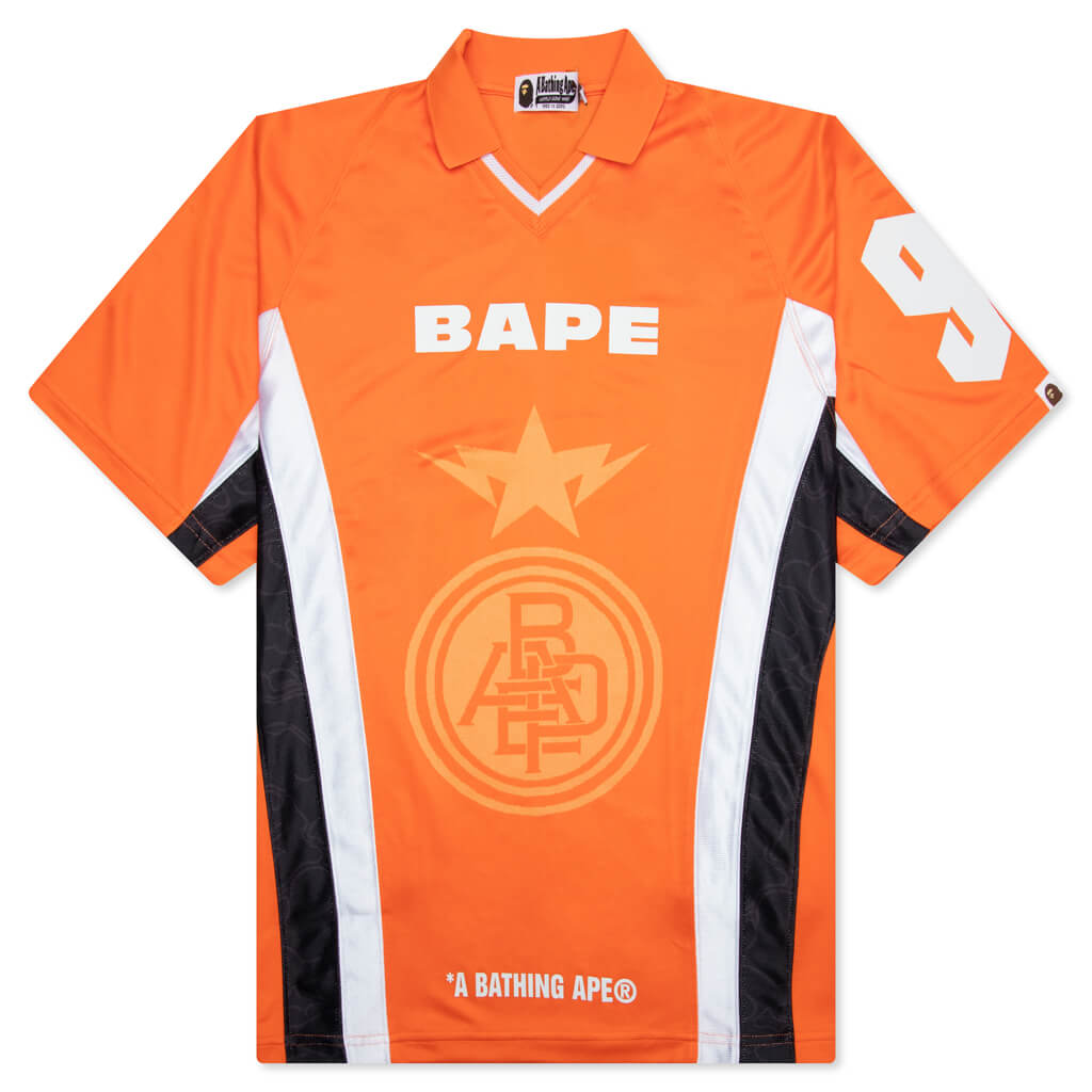 Multi Logo Relaxed Fit Soccer Jersey A bathing ape оригінал – Купити в Україні – боковий вид