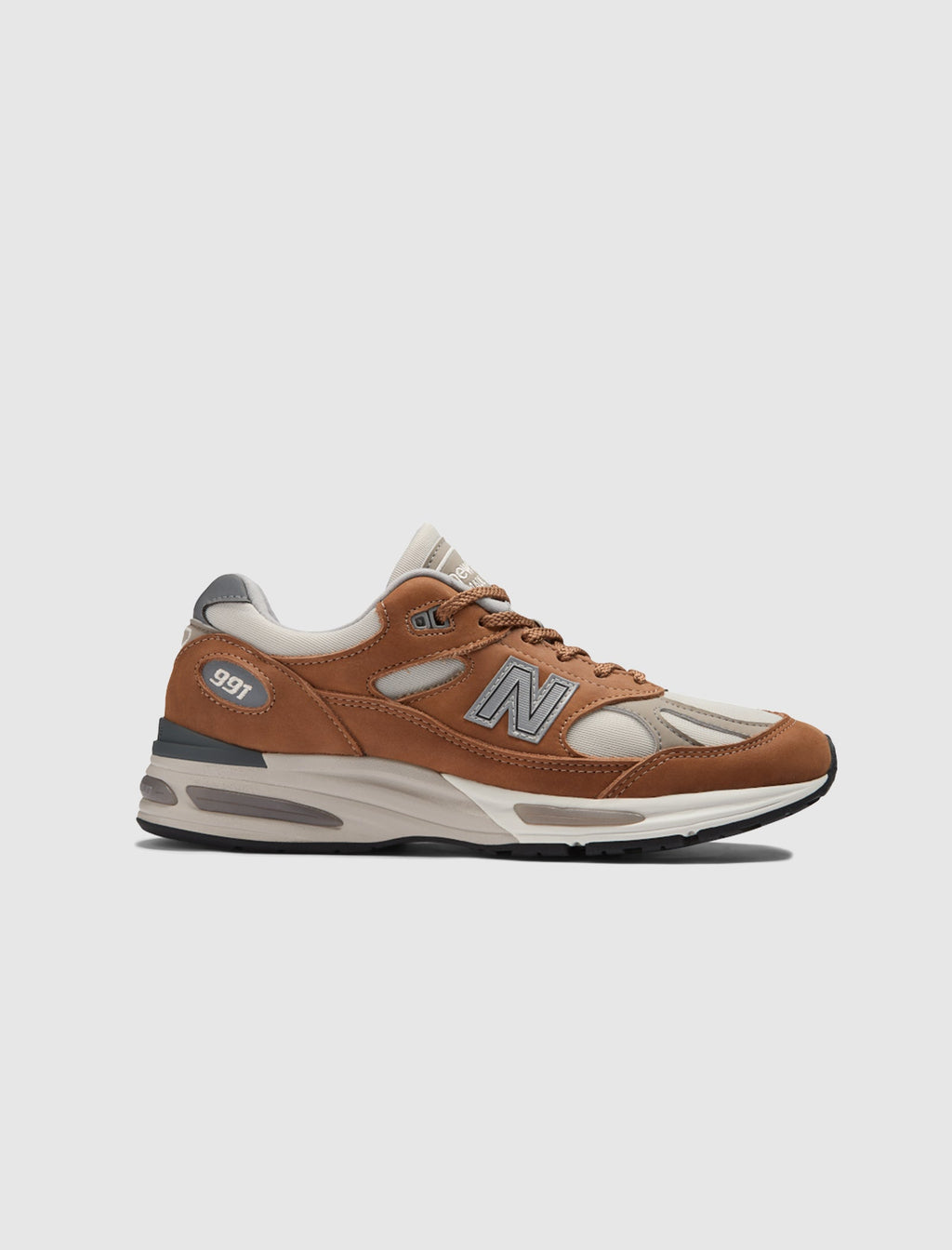 Made In Uk 991v2 Coco Mocca New balance – Гарантія оригінальності – боковий вид
