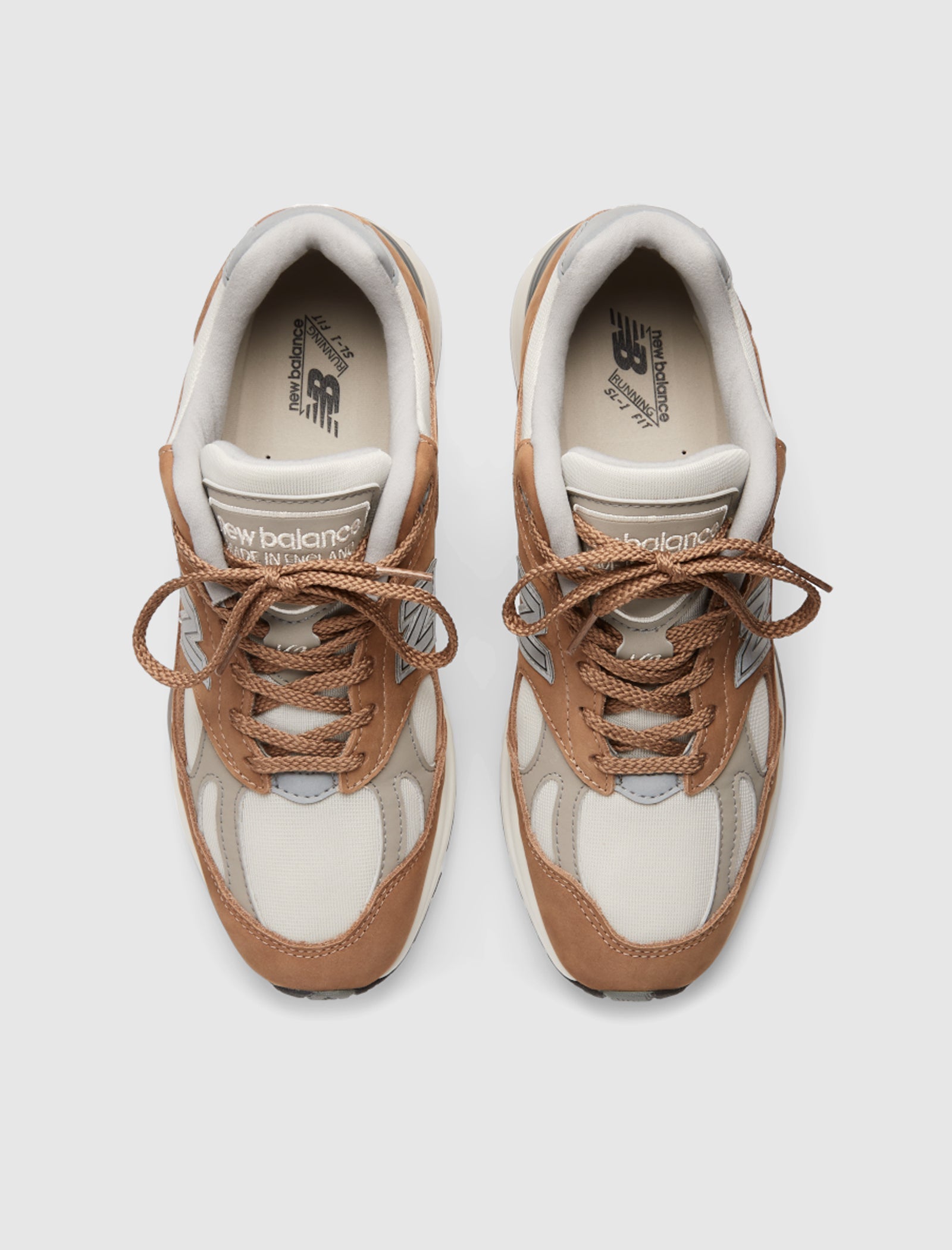 Made In Uk 991v2 Coco Mocca New balance – Гарантія оригінальності – вид ззаду
