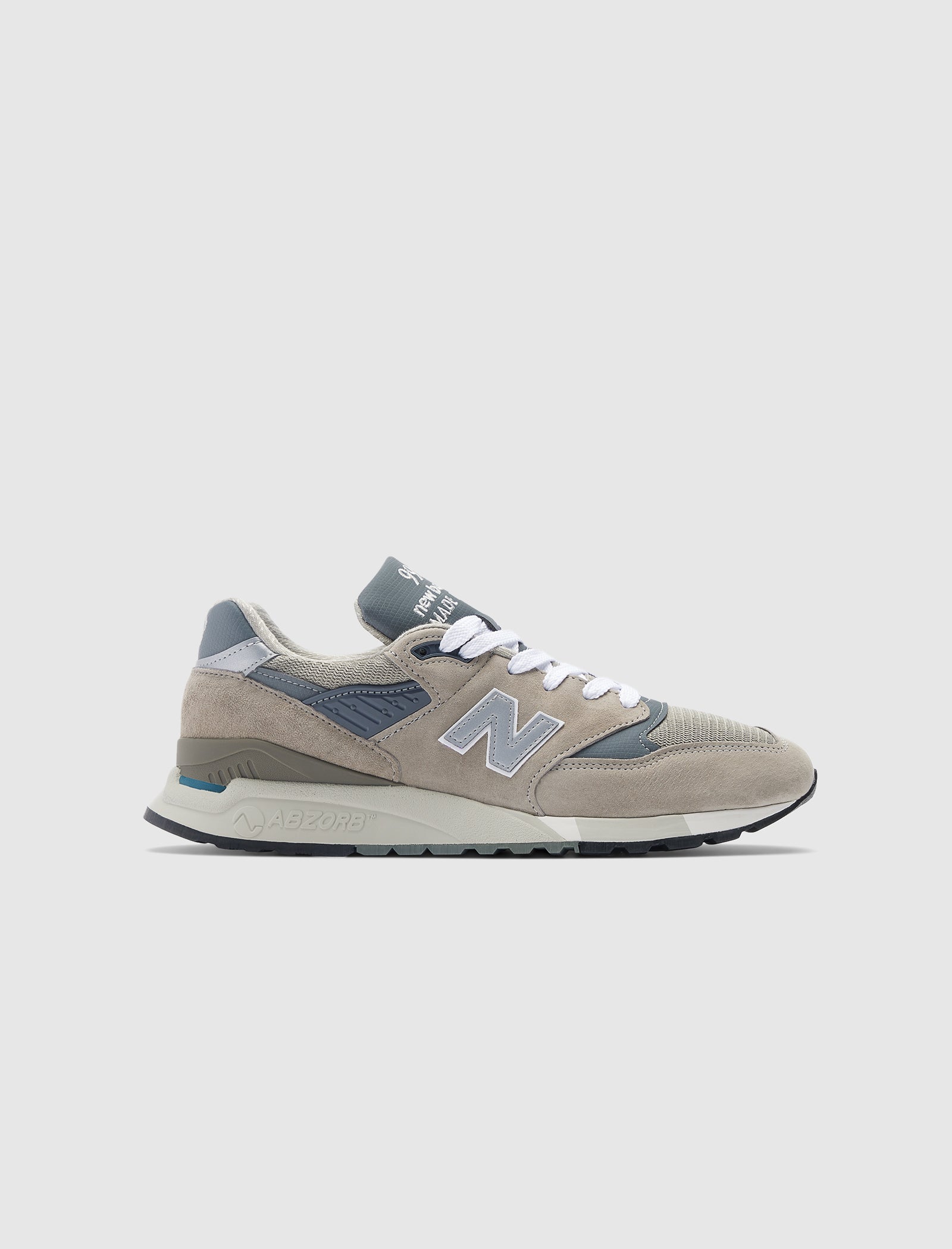 Оригінальна Made In Usa 998 Grey New balance – боковий вид