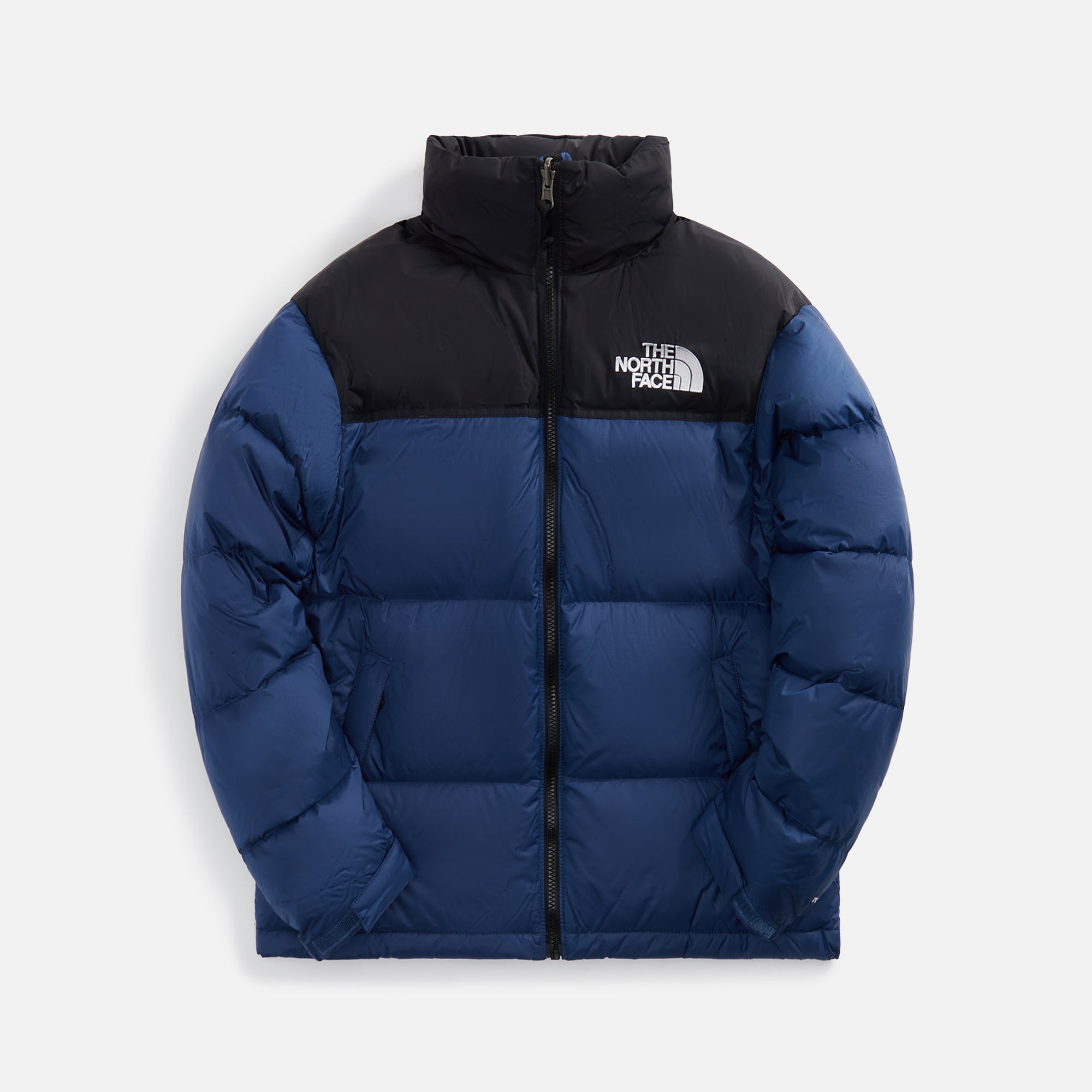Mens 1996 Retro Nuptse Jacket Shady Blue The north face – Гарантія оригінальності – боковий вид