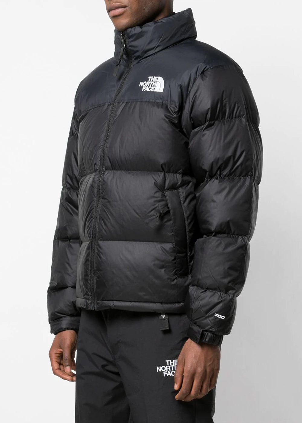 Black 1996 Retro Nuptse Jacket The north face – Гарантія оригінальності – вид ззаду