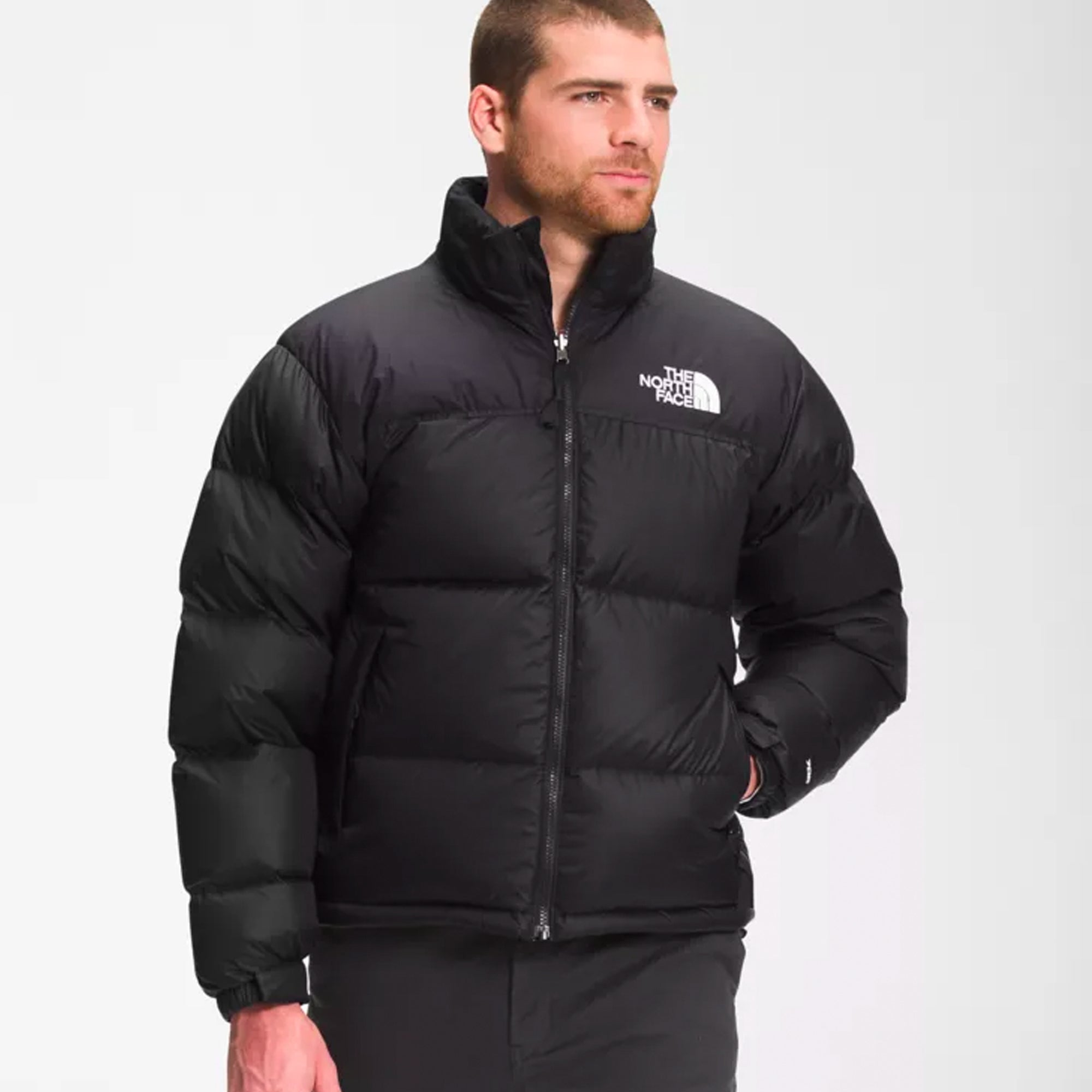 Mens 1996 Retro Nuptse Jacket Black The north face оригінал – Купити в Україні – вид ззаду
