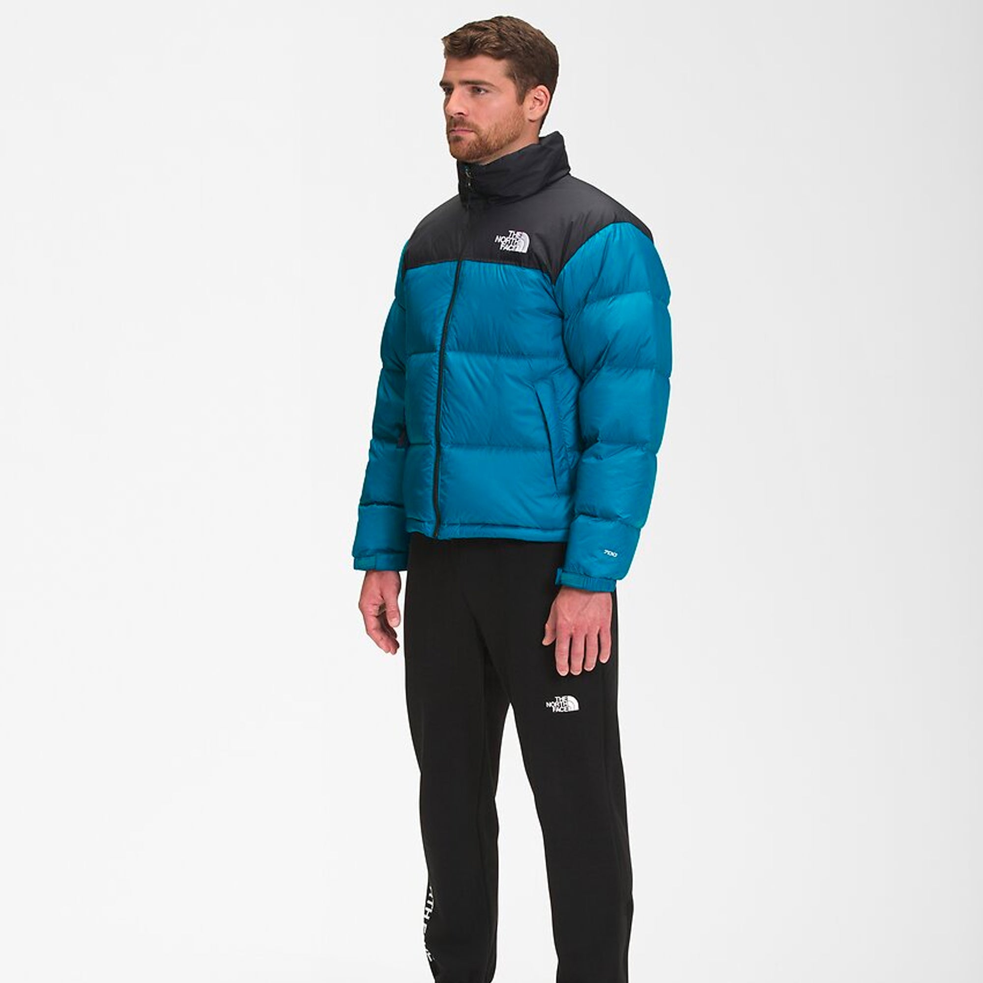 Оригінальна Mens 1996 Retro Nuptse Jacket Banff Blue The north face – вид ззаду