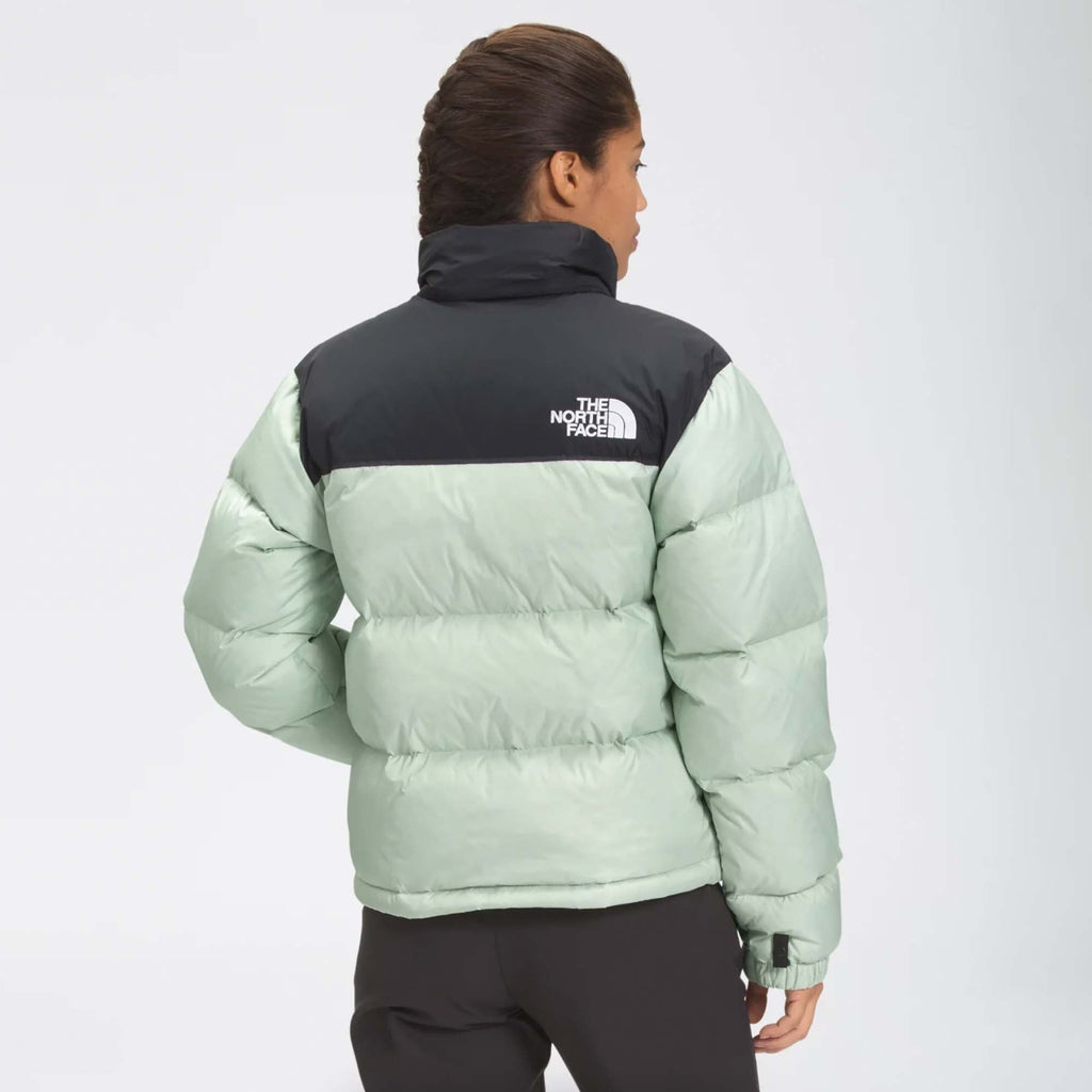 Womens Green Mist 1996 Retro Nuptse Jacket The north face – Гарантія оригінальності – детальний вид