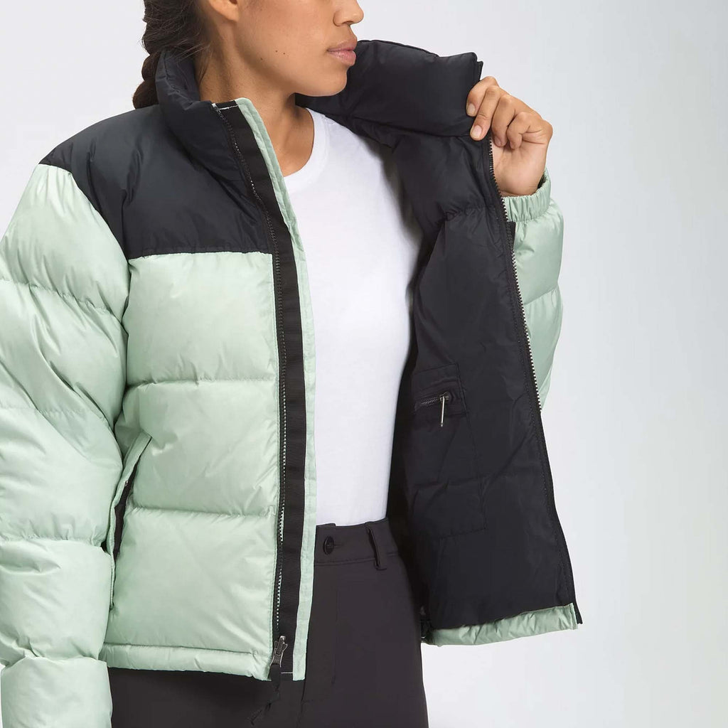 Womens Green Mist 1996 Retro Nuptse Jacket The north face – Гарантія оригінальності – збільшений вид