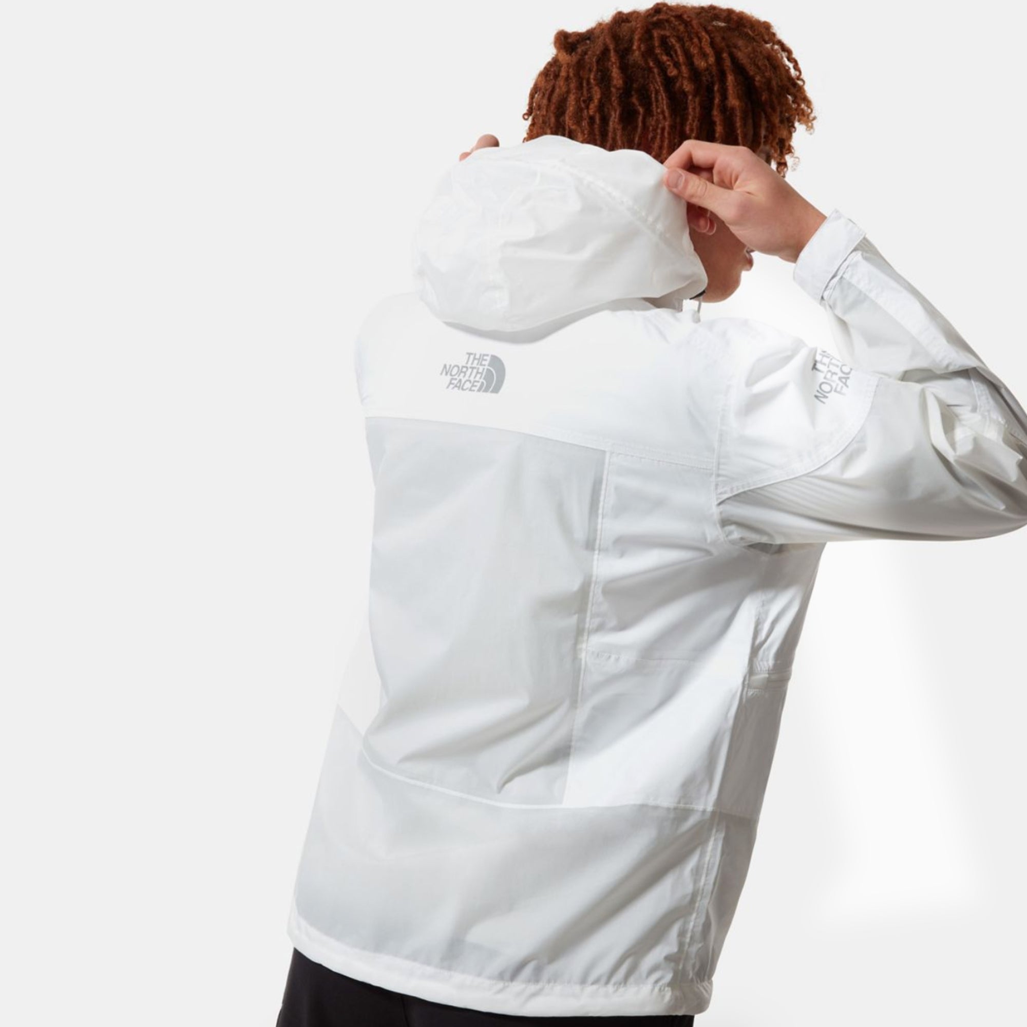 Mens Steep Tech Light Rain Jacket White The north face оригінал – Купити в Україні – вид ззаду