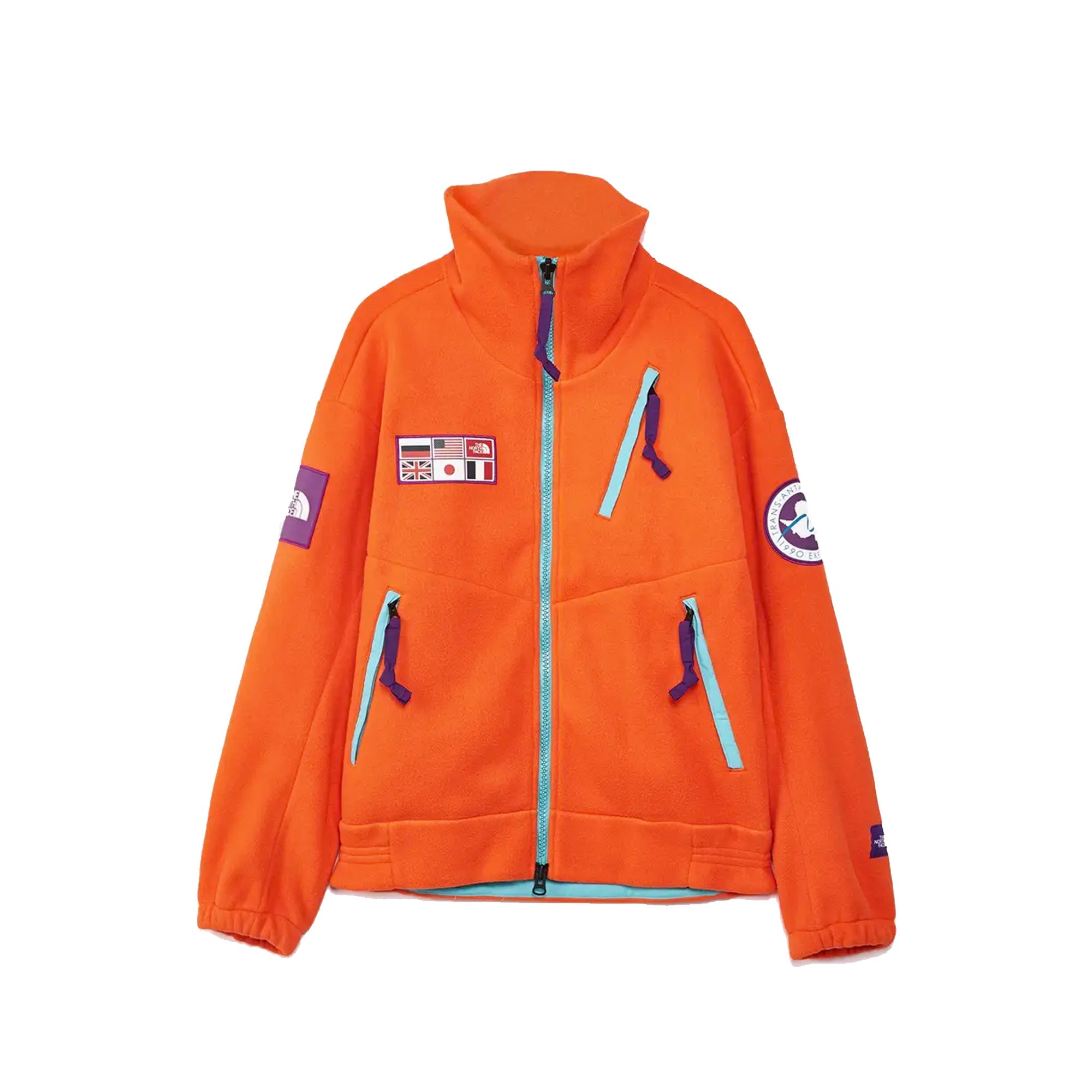 Tae Fleece Rz Red Orange The north face – Гарантія оригінальності – боковий вид