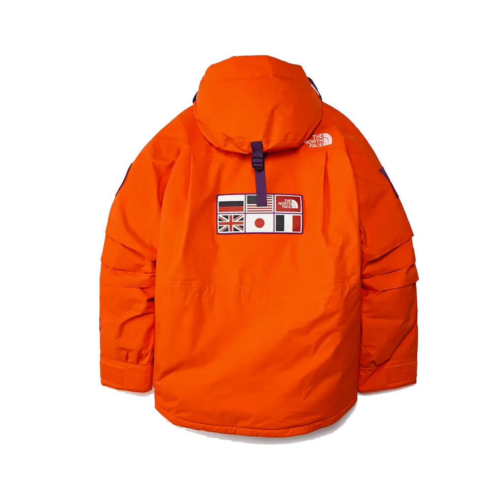 Mens Tae Exped Parka Red Orange The north face – Гарантія оригінальності – вид ззаду