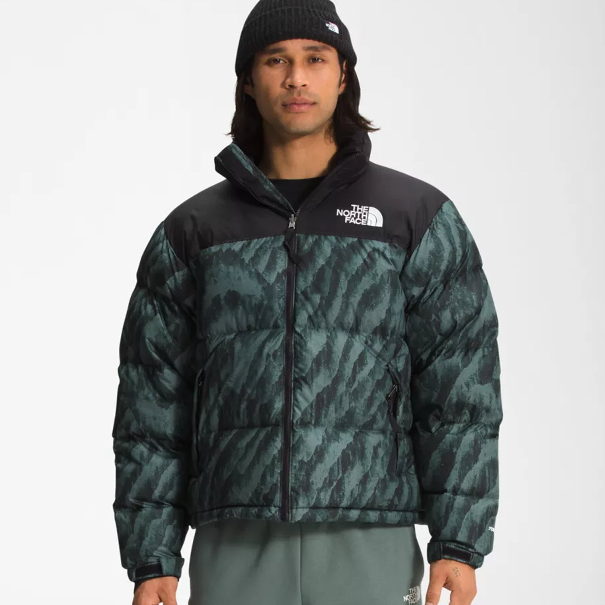 Оригінальна Mens Print Nuptse Jacket The north face – вид ззаду