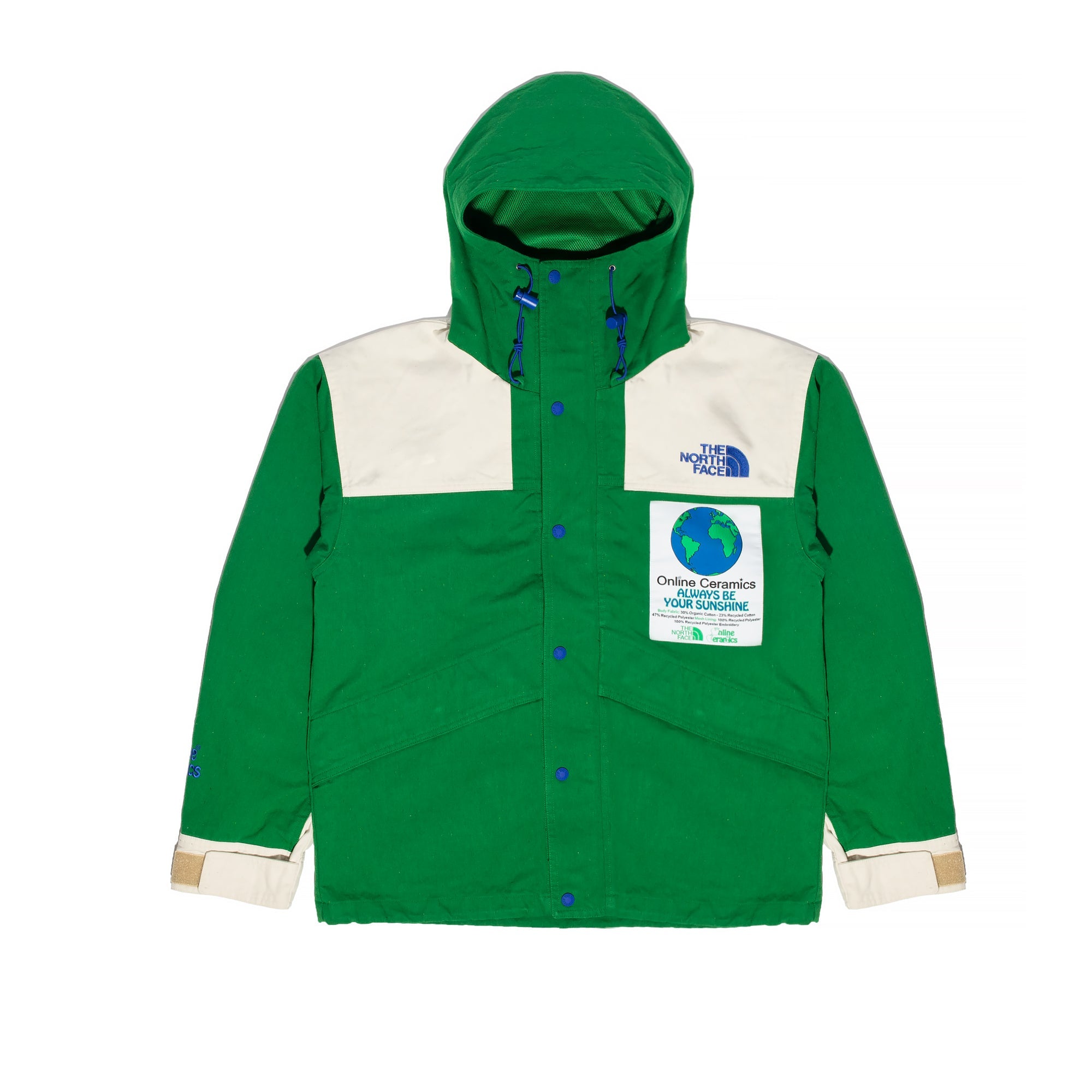 X Online Ceramics Mens 86 Mountain Jacket Arden Green The north face оригінал – Купити в Україні – боковий вид