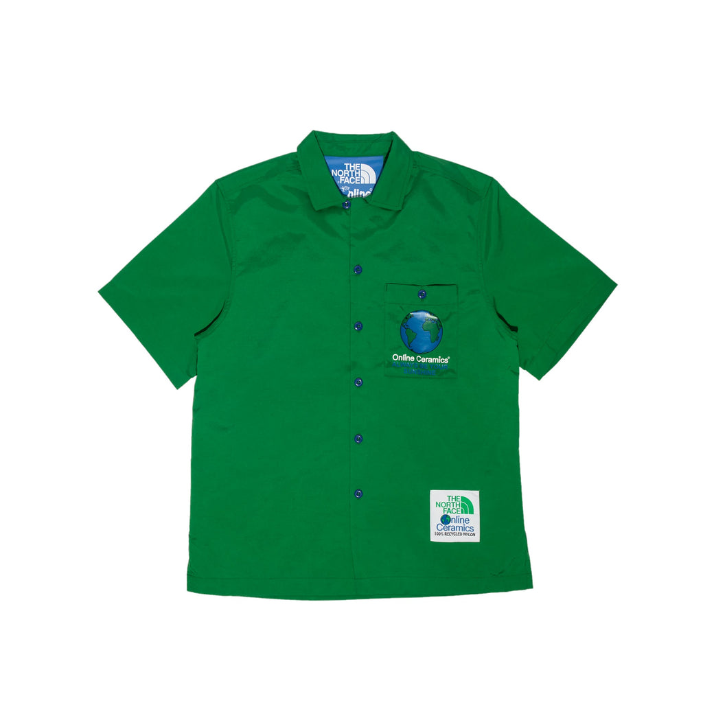 X Online Ceramics Mens Button Front Ss Shirt Arden Green The north face оригінал – Купити в Україні – боковий вид