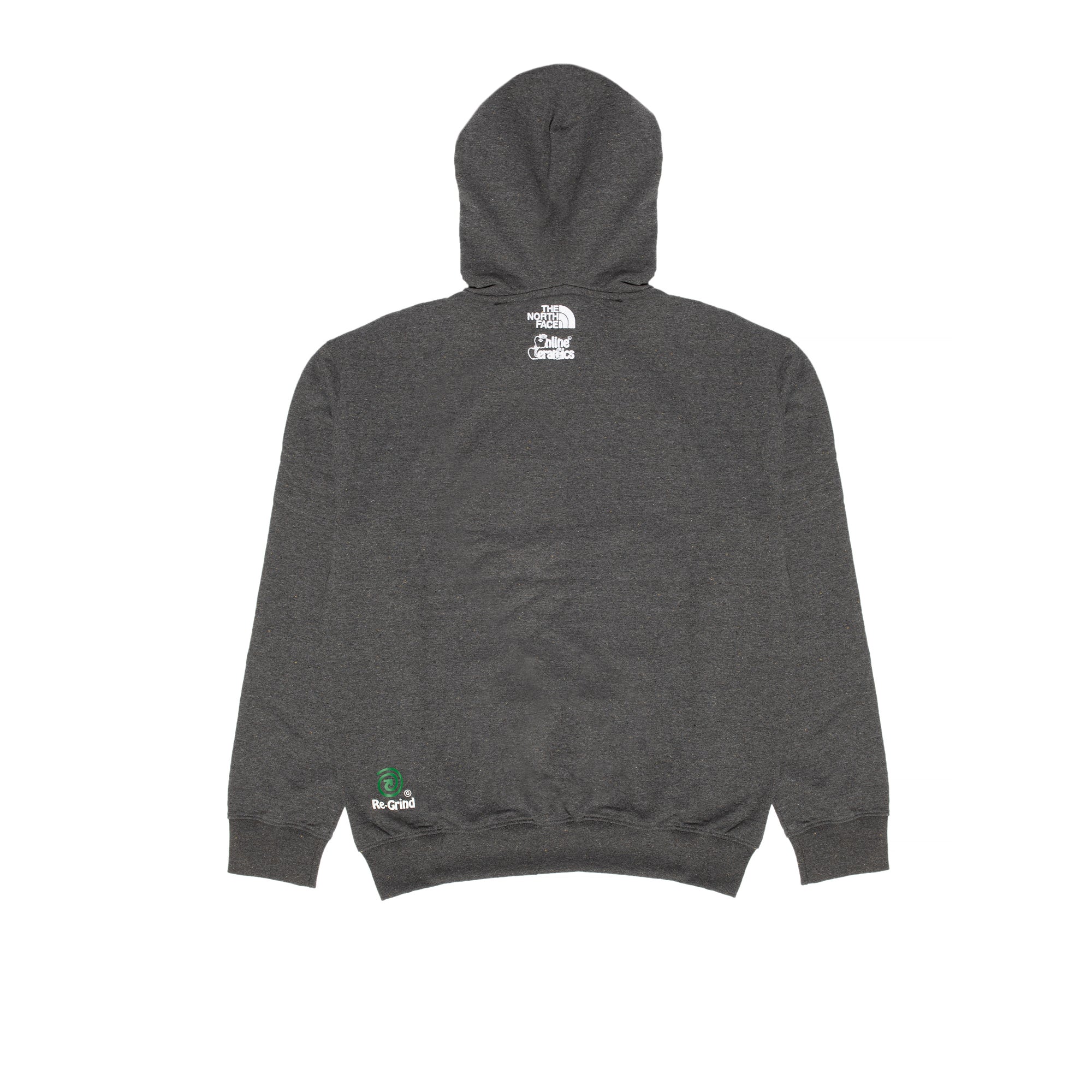 Оригінальна X Online Ceramics Mens Graphic Hoodie Black Regrind The north face – вид ззаду