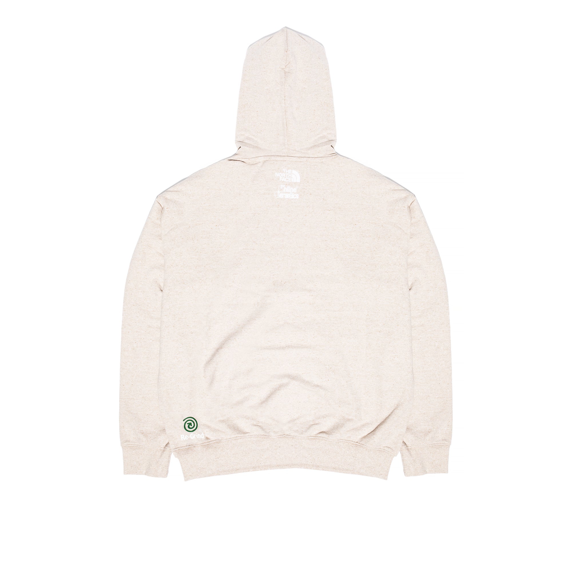 X Online Ceramics Mens Graphic Hoodie White Regrind The north face – Гарантія оригінальності – вид ззаду