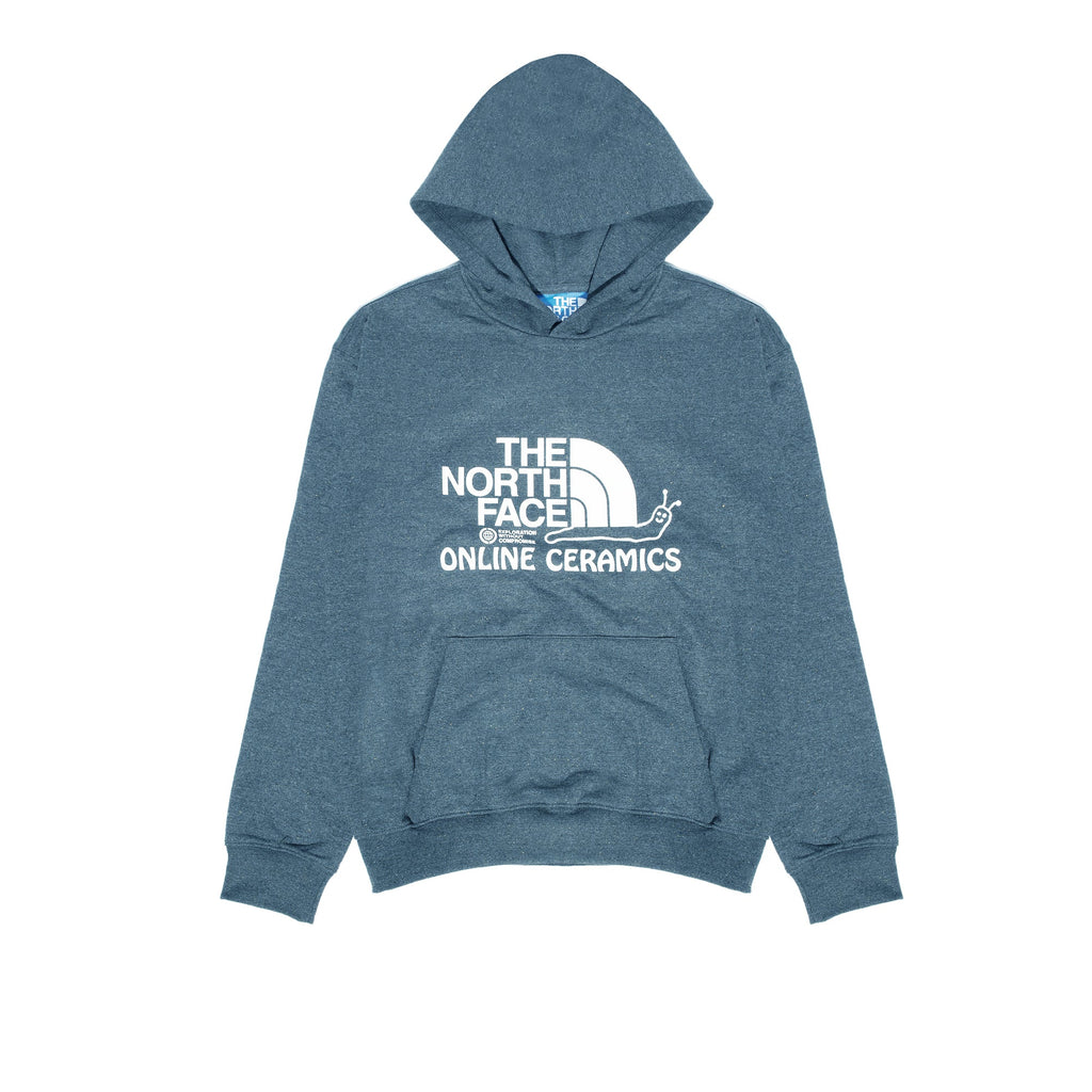 X Online Ceramics Mens Graphic Hoodie Blue Regrind The north face – Гарантія оригінальності – боковий вид