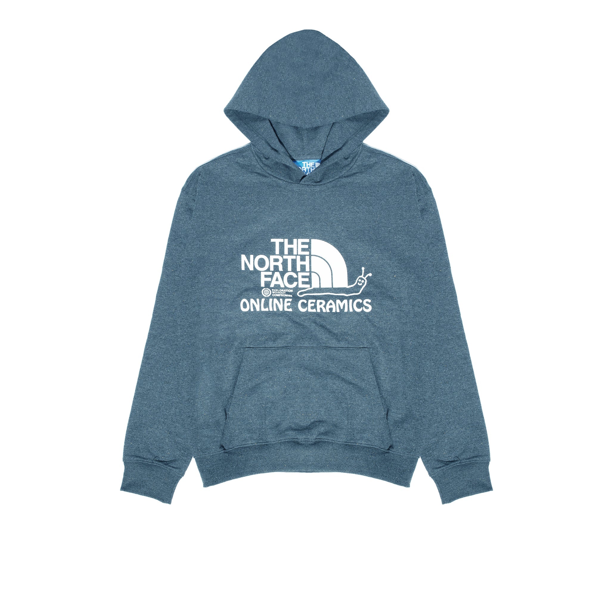X Online Ceramics Mens Graphic Hoodie Blue Regrind The north face – Гарантія оригінальності – боковий вид